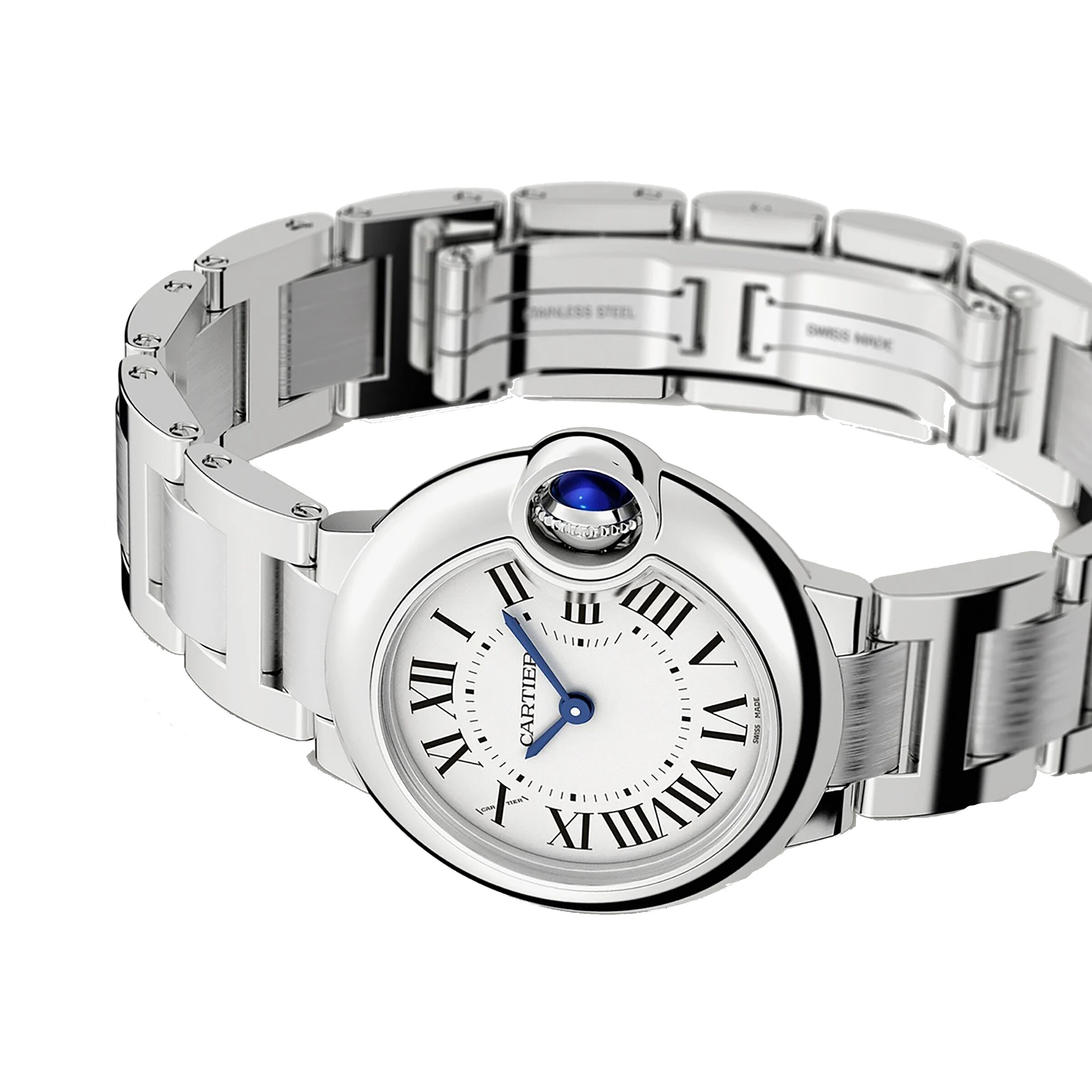 Replica Cartier Ballon Bleu De Cartier details 28mm Quartz Movement Steel W69010Z4 7 Replica Cartier Ballon Bleu De Cartier details 28mm Quartz Movement Steel W69010Z4