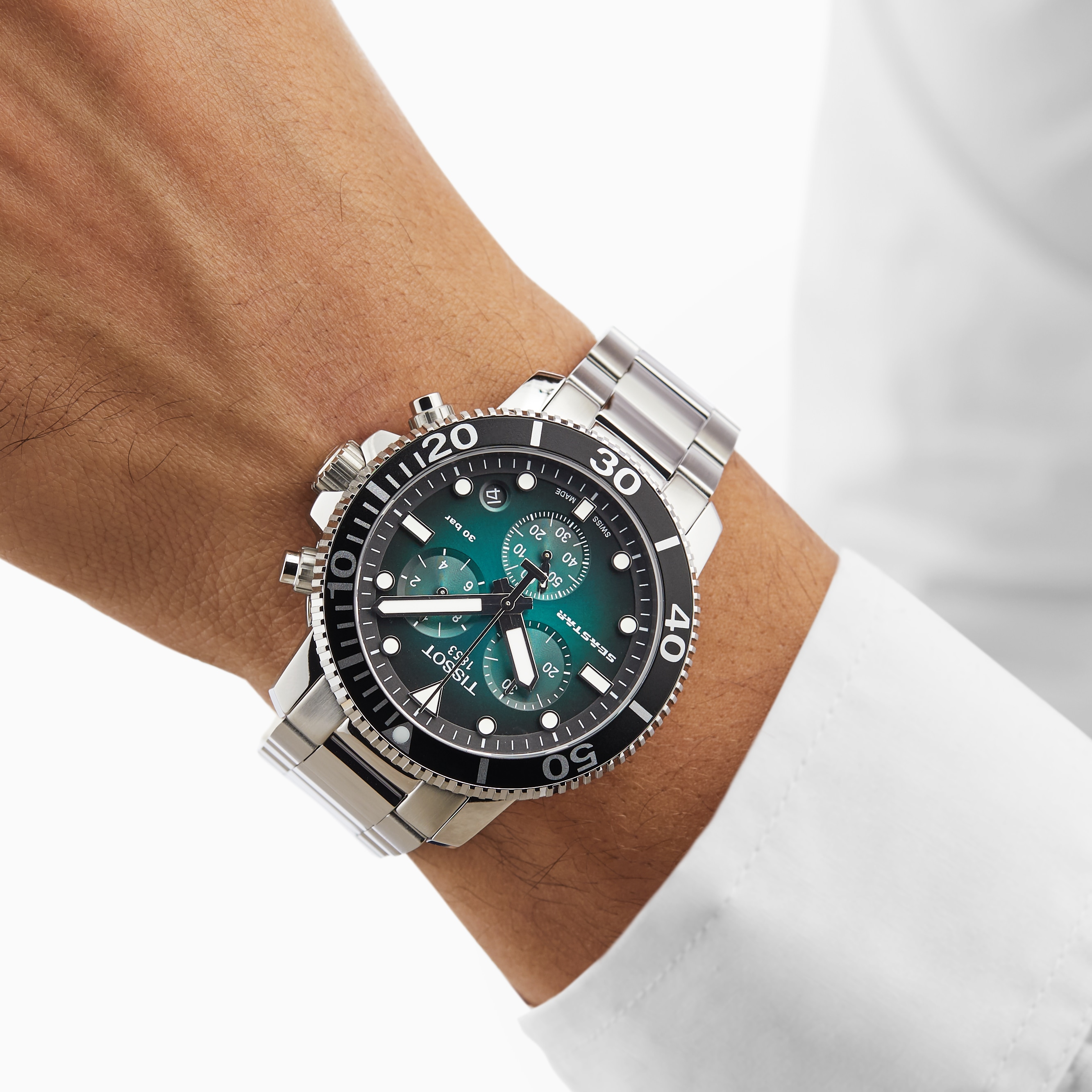 Replica Tissot Seastar 1000 Quartz Chronograph 45.5mm Mens details T1204171109101