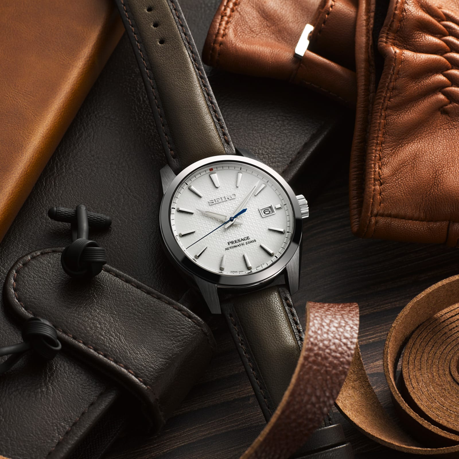 Replica Seiko Presage Sharp Edged 'Laurel' Limited Edition 40mm Mens details White SPB413J1 7 Replica Seiko Presage Sharp Edged 'Laurel' Limited Edition 40mm Mens details White SPB413J1