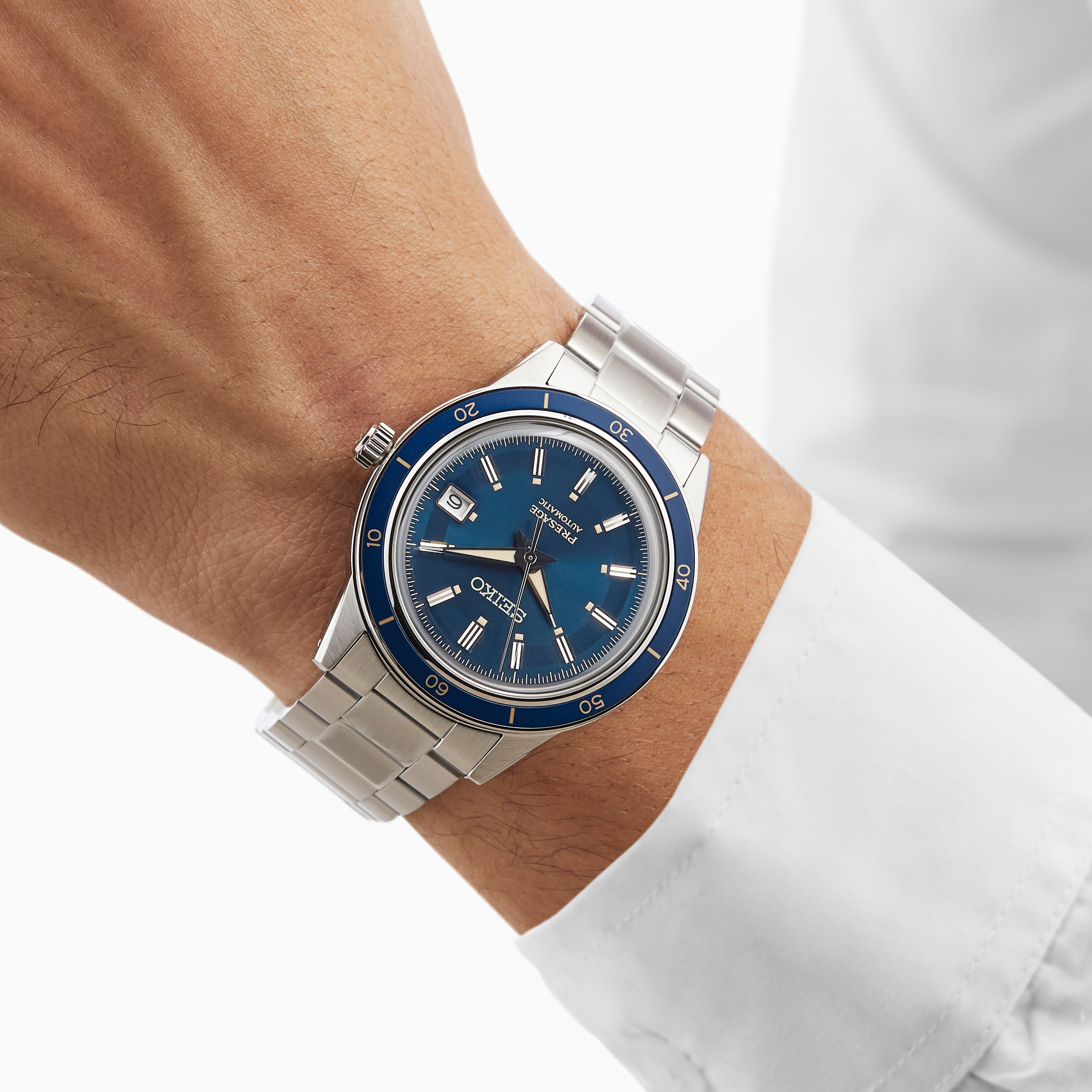 Replica Seiko Blue 40.5mm Mens details SRPG05J1