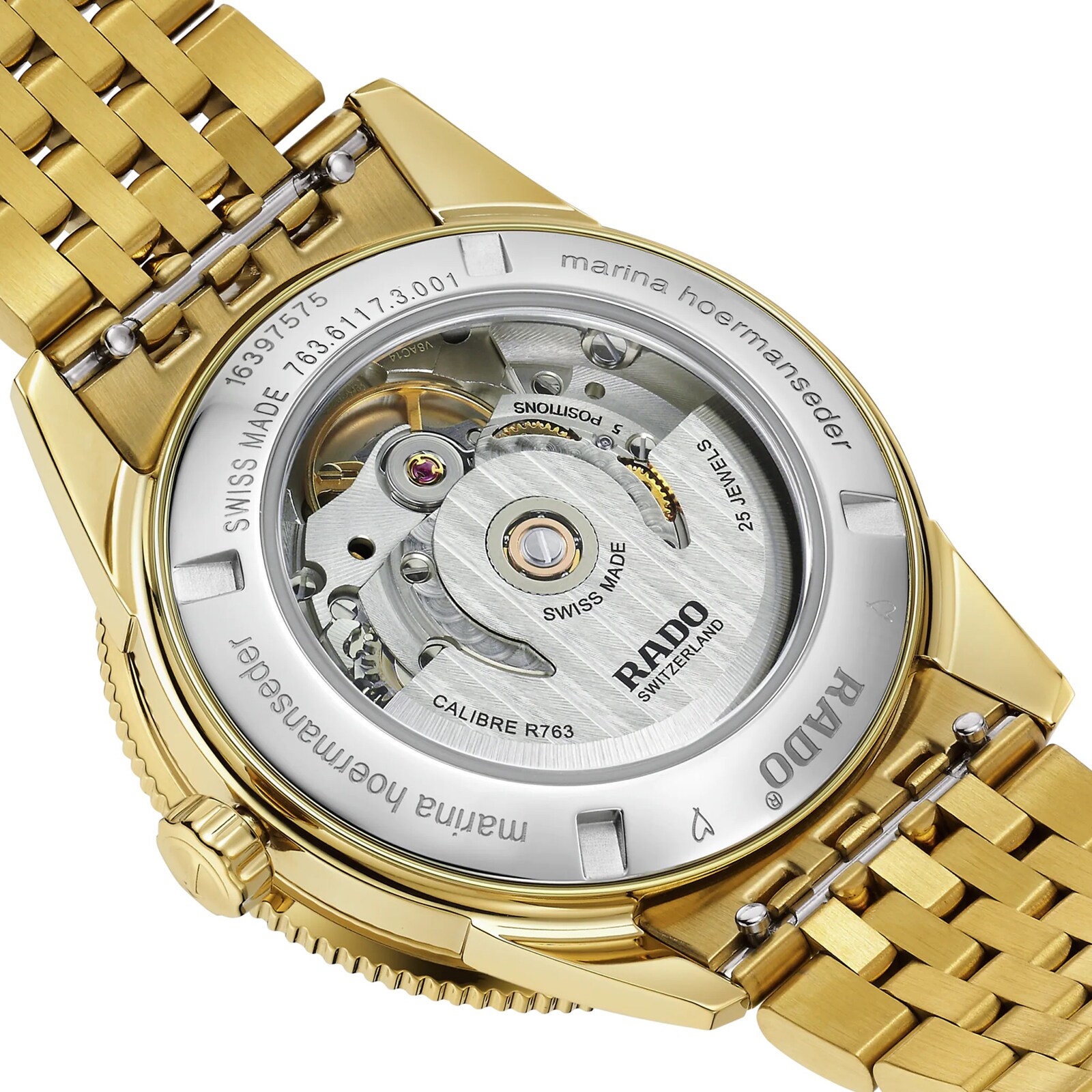 Replica Rado Captain Cook X Marina Hoermanseder Heartbeat 37mm Ladies details R32117708 7 Replica Rado Captain Cook X Marina Hoermanseder Heartbeat 37mm Ladies details R32117708