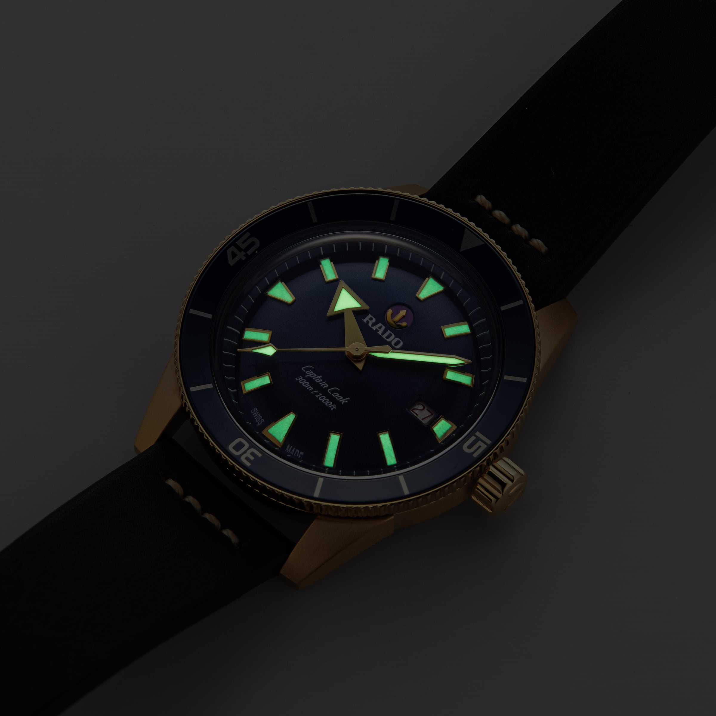 Replica Rado Captain Cook Automatic Bronze Mens details R32504315