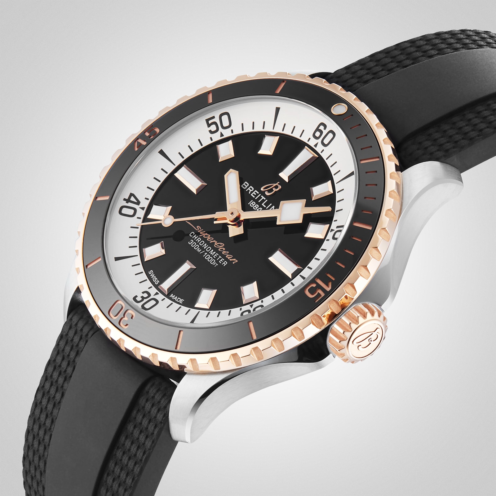 Replica Breitling Superocean Automatic 42 Stainless Steel 18k Red Gold details U17375211B1S1 7 Replica Breitling Superocean Automatic 42 Stainless Steel 18k Red Gold details U17375211B1S1