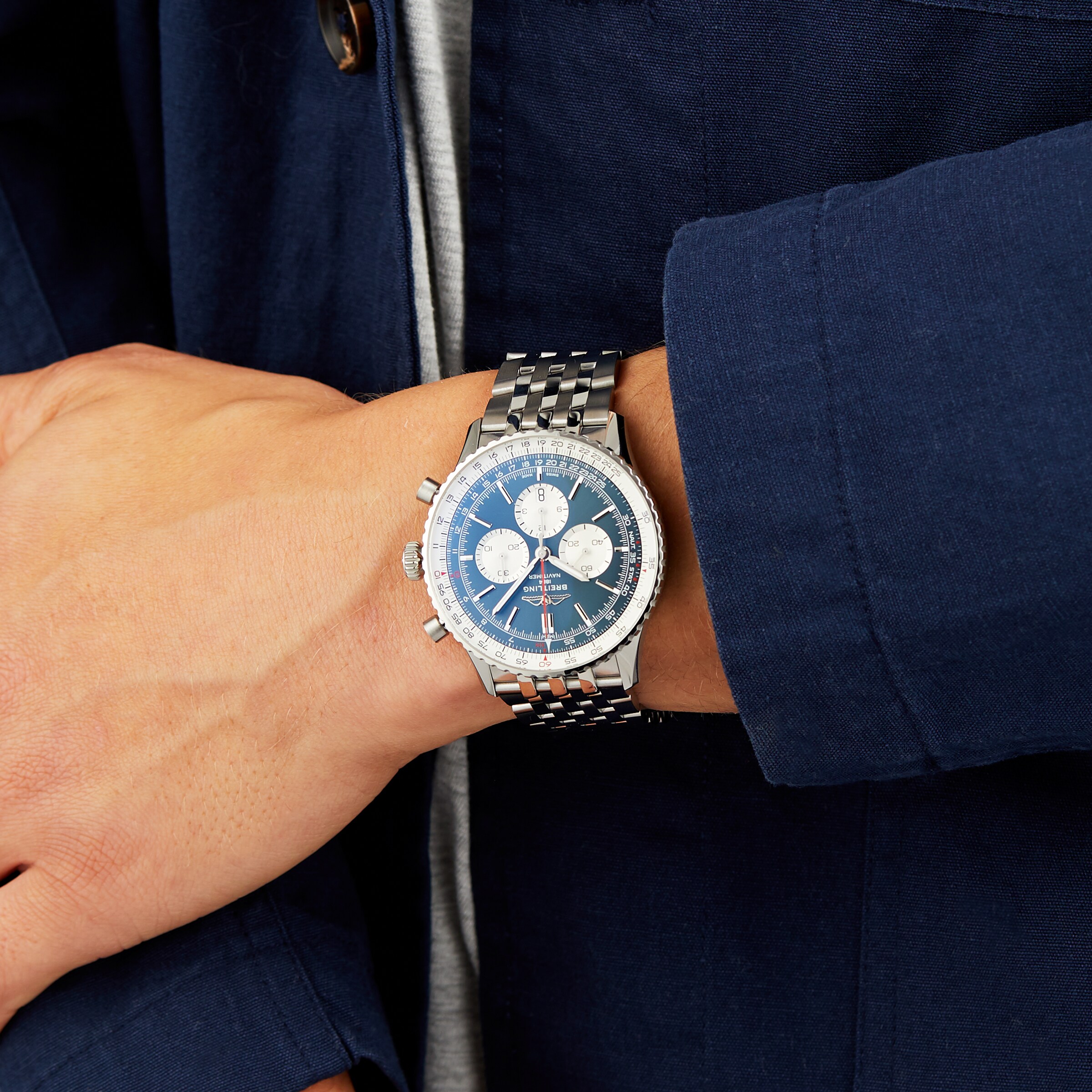 Replica Breitling Navitimer B01 Chronograph 46 Stainless Steel details AB0137211C1A1 7 Replica Breitling Navitimer B01 Chronograph 46 Stainless Steel details AB0137211C1A1