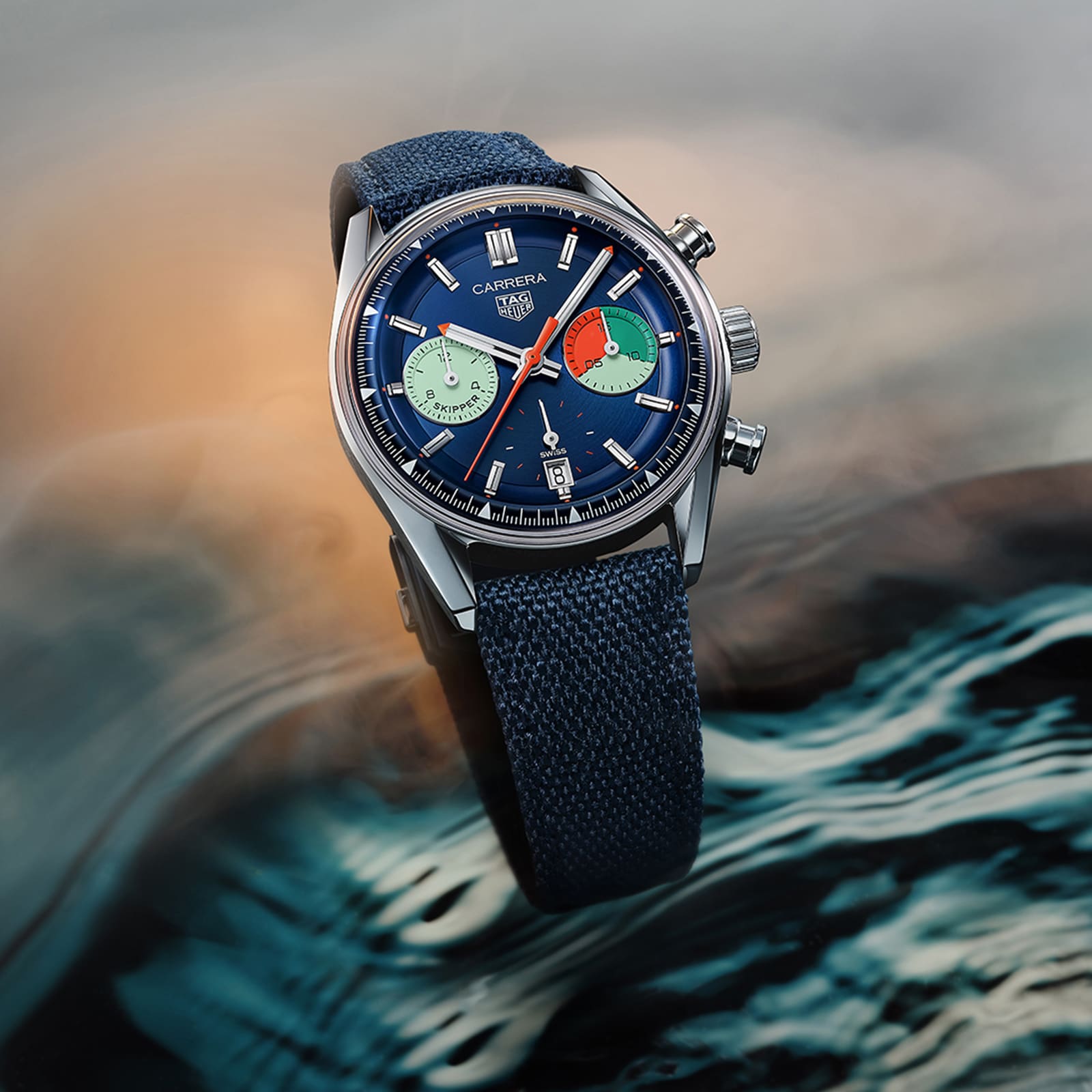 Replica TAG Heuer Carrera Chronograph Skipper 39mm Mens details Blue CBS2213.FN6002 7 Replica TAG Heuer Carrera Chronograph Skipper 39mm Mens details Blue CBS2213.FN6002