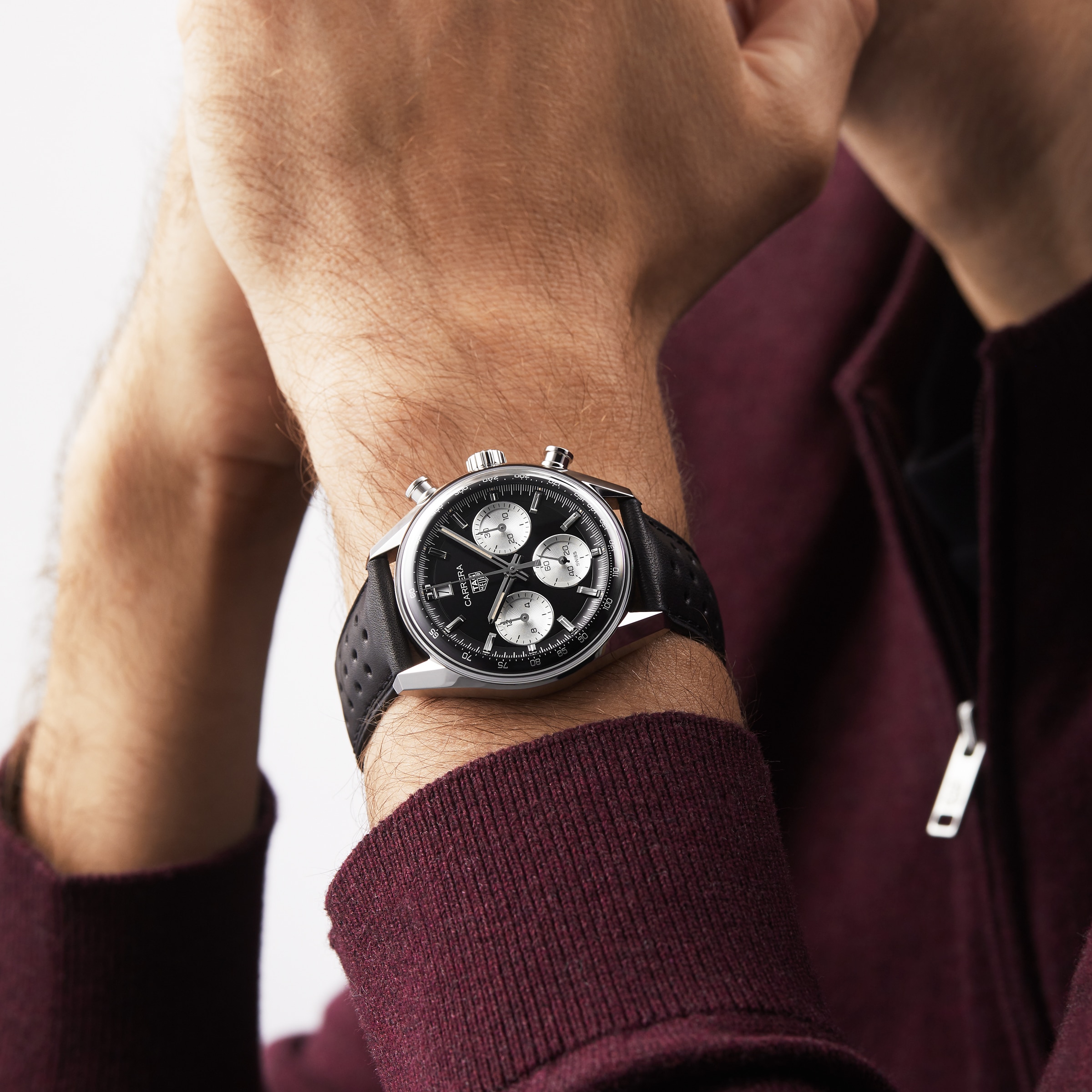 Replica TAG Heuer Carrera Chronograph 39mm Mens details Black CBS2210.FC6534 7 Replica TAG Heuer Carrera Chronograph 39mm Mens details Black CBS2210.FC6534