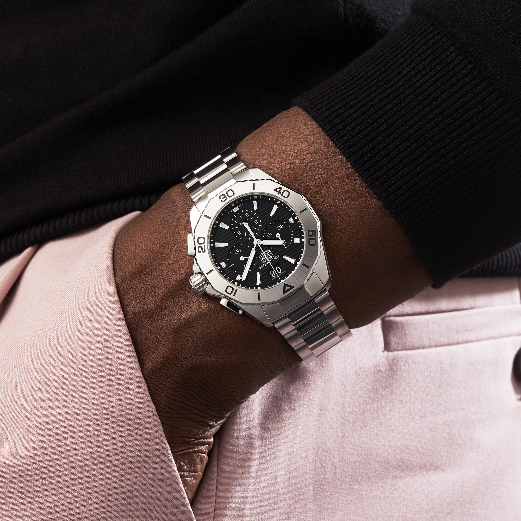 Replica TAG Heuer Aquaracer Chronograph 40mm Mens details Black CBP1110.BA0627 7 Replica TAG Heuer Aquaracer Chronograph 40mm Mens details Black CBP1110.BA0627