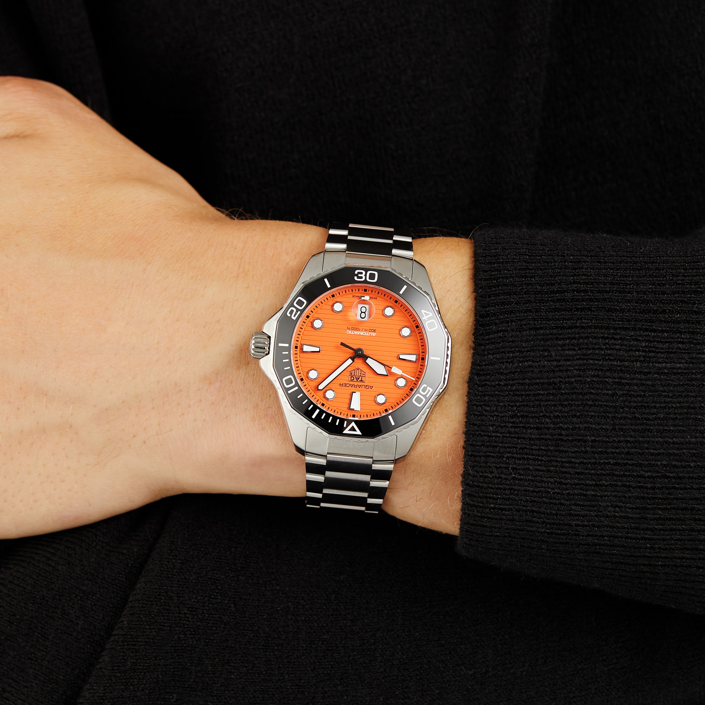 Replica TAG Heuer Aquaracer Professional 300 43mm Orange Diver Mens details WBP201F.BA0632 7 Replica TAG Heuer Aquaracer Professional 300 43mm Orange Diver Mens details WBP201F.BA0632