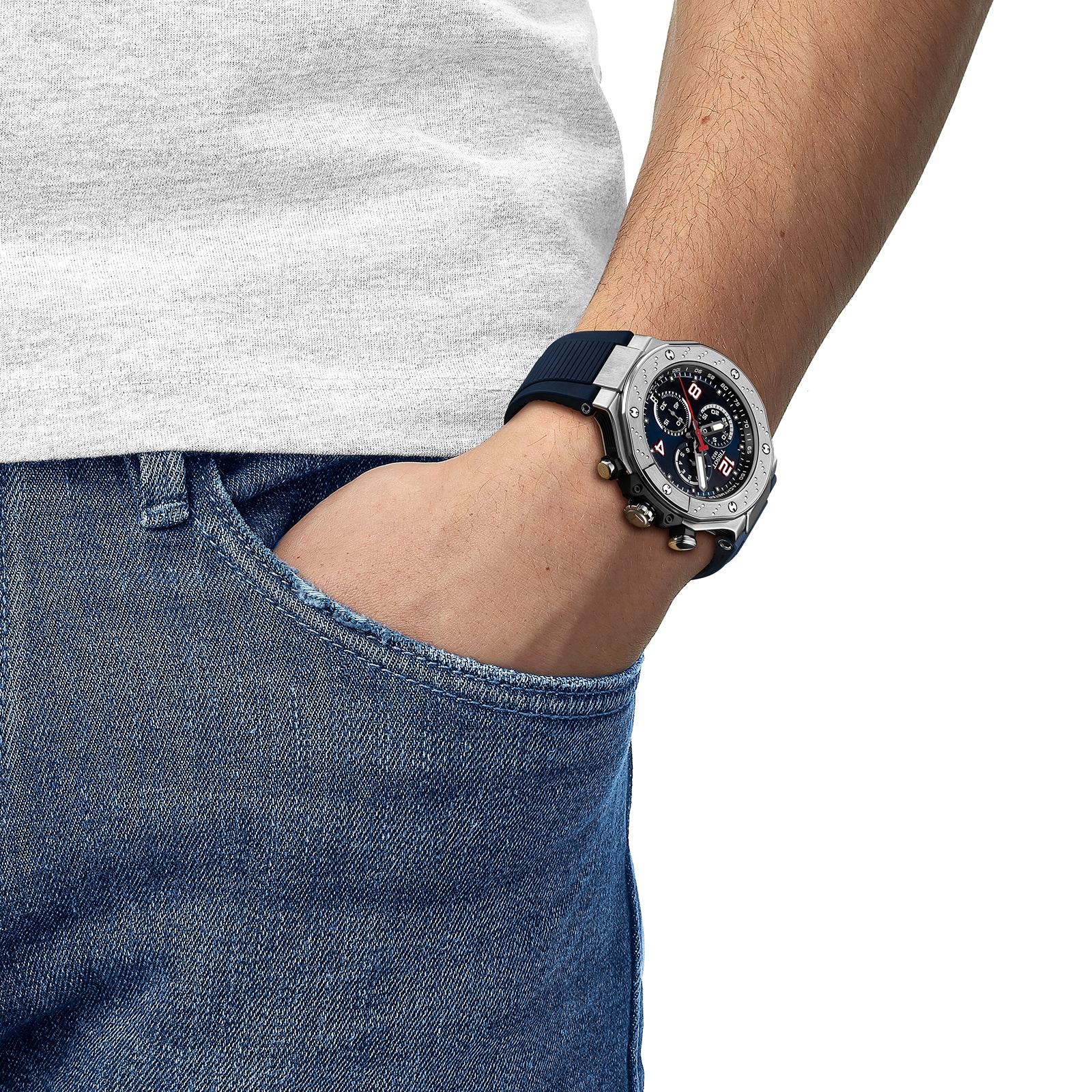 Replica Tissot T-Race MotoGP Chronograph 2024 Limited Edition 45mm Mens details Blue T1414171704700 7 Replica Tissot T-Race MotoGP Chronograph 2024 Limited Edition 45mm Mens details Blue T1414171704700