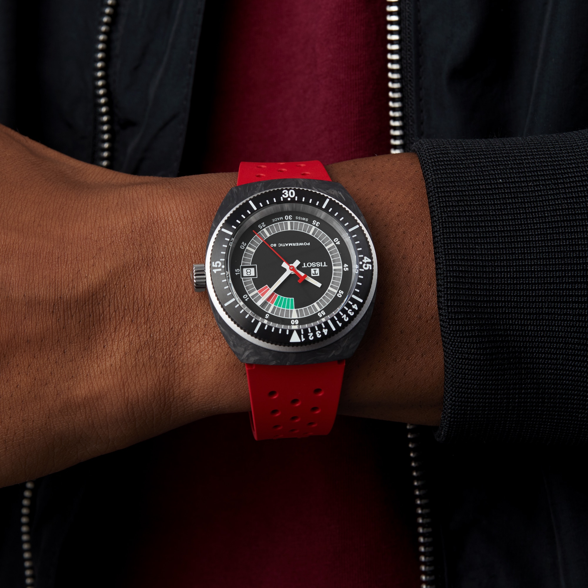 Replica Tissot T-Sport Sideral S Red Strap details T1454079705702 7 Replica Tissot T-Sport Sideral S Red Strap details T1454079705702