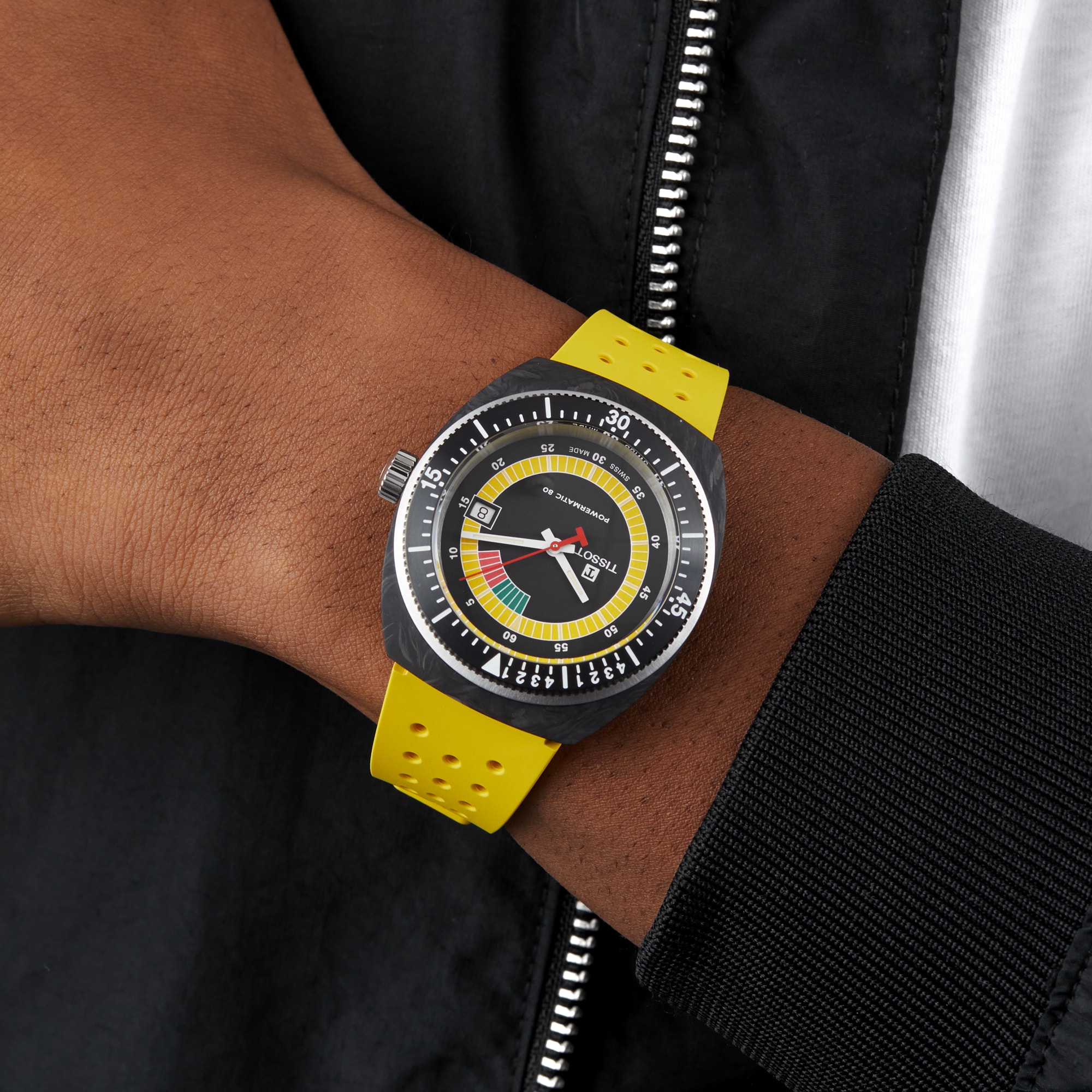 Replica Tissot T-Sport Sideral S Yellow Strap details T1454079705700 7 Replica Tissot T-Sport Sideral S Yellow Strap details T1454079705700