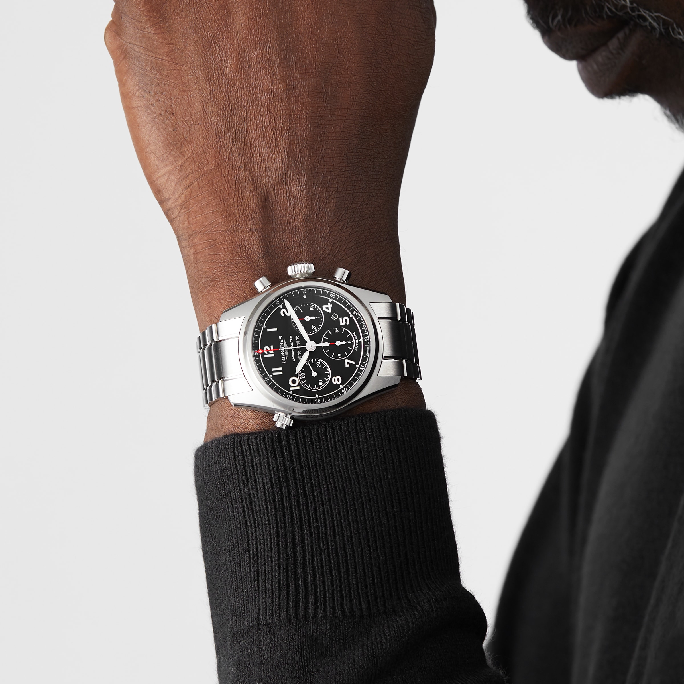 Replica Longines Spirit 42mm Mens details L38204536