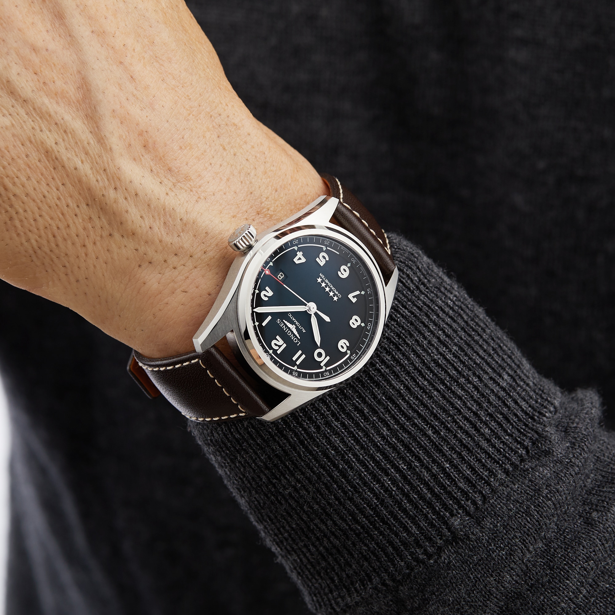 Replica Longines Spirit 40mm Mens details L38104530