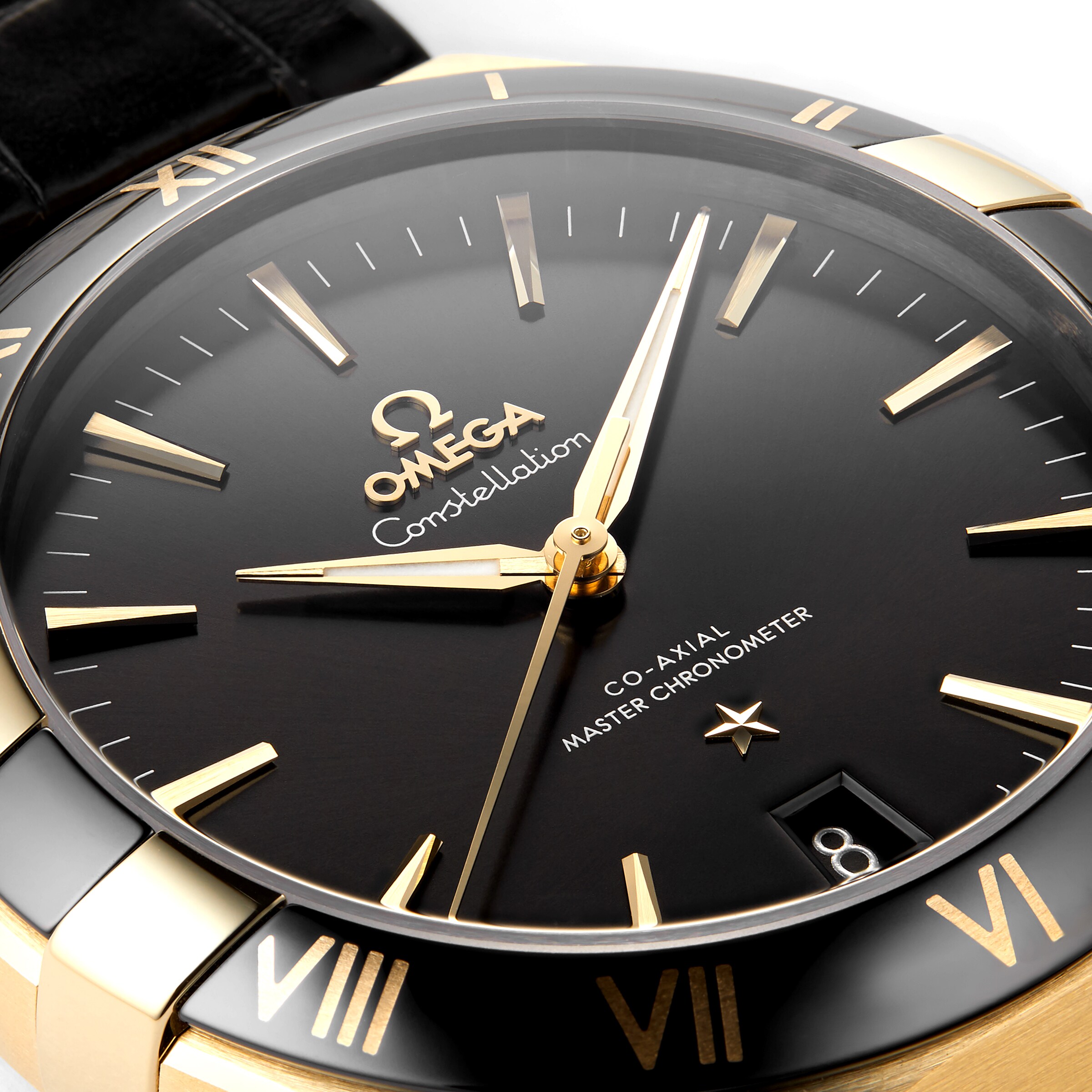 Replica Omega Constellation Co-Axial Master Chronometer 41mm Mens details Yellow Gold O13163412101001