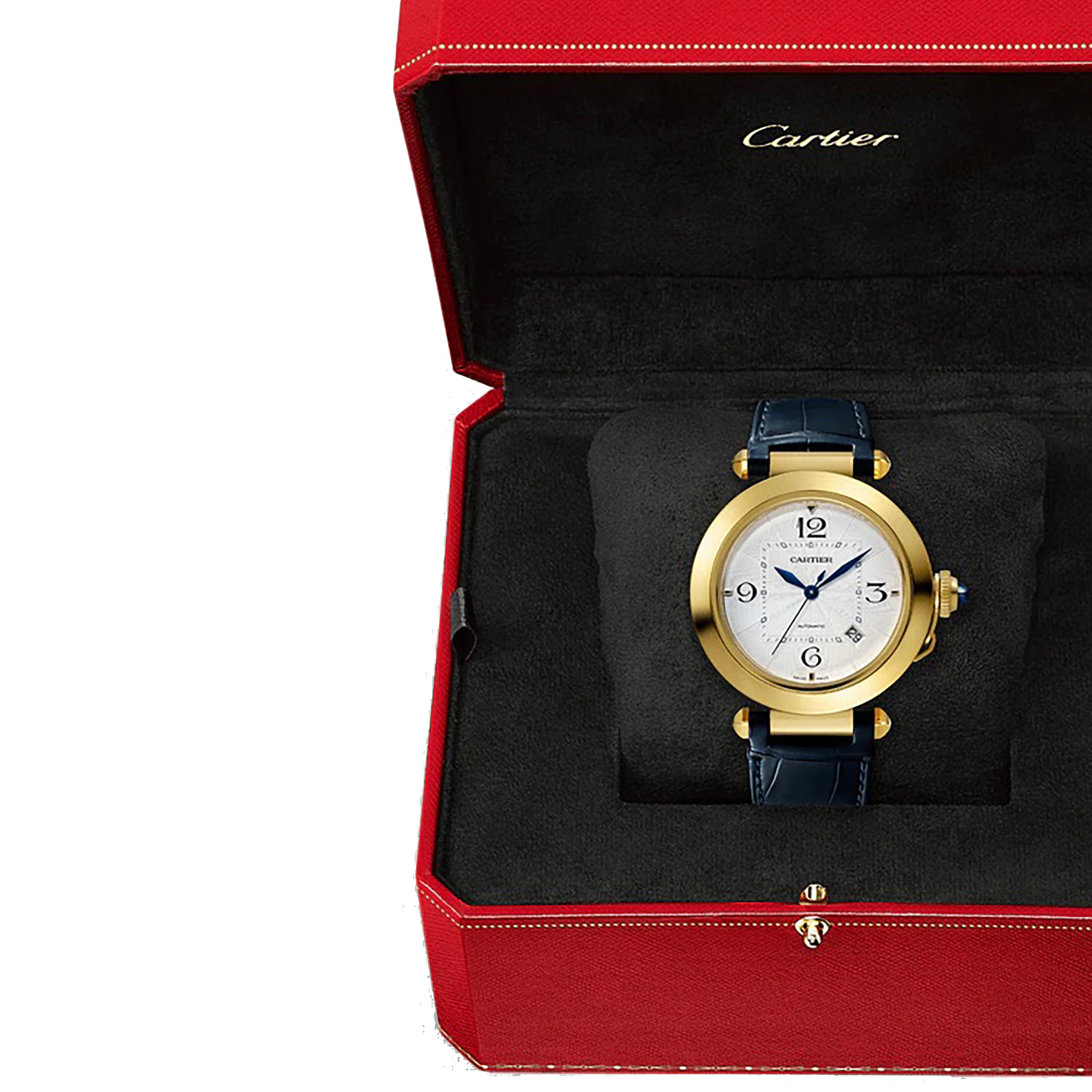 Replica Cartier Pasha De Cartier details 41mm Automatic Movement Yellow Gold 2 Interchangeable Leather Straps WGPA0007 8 Replica Cartier Pasha De Cartier details 41mm Automatic Movement Yellow Gold 2 Interchangeable Leather Straps WGPA0007