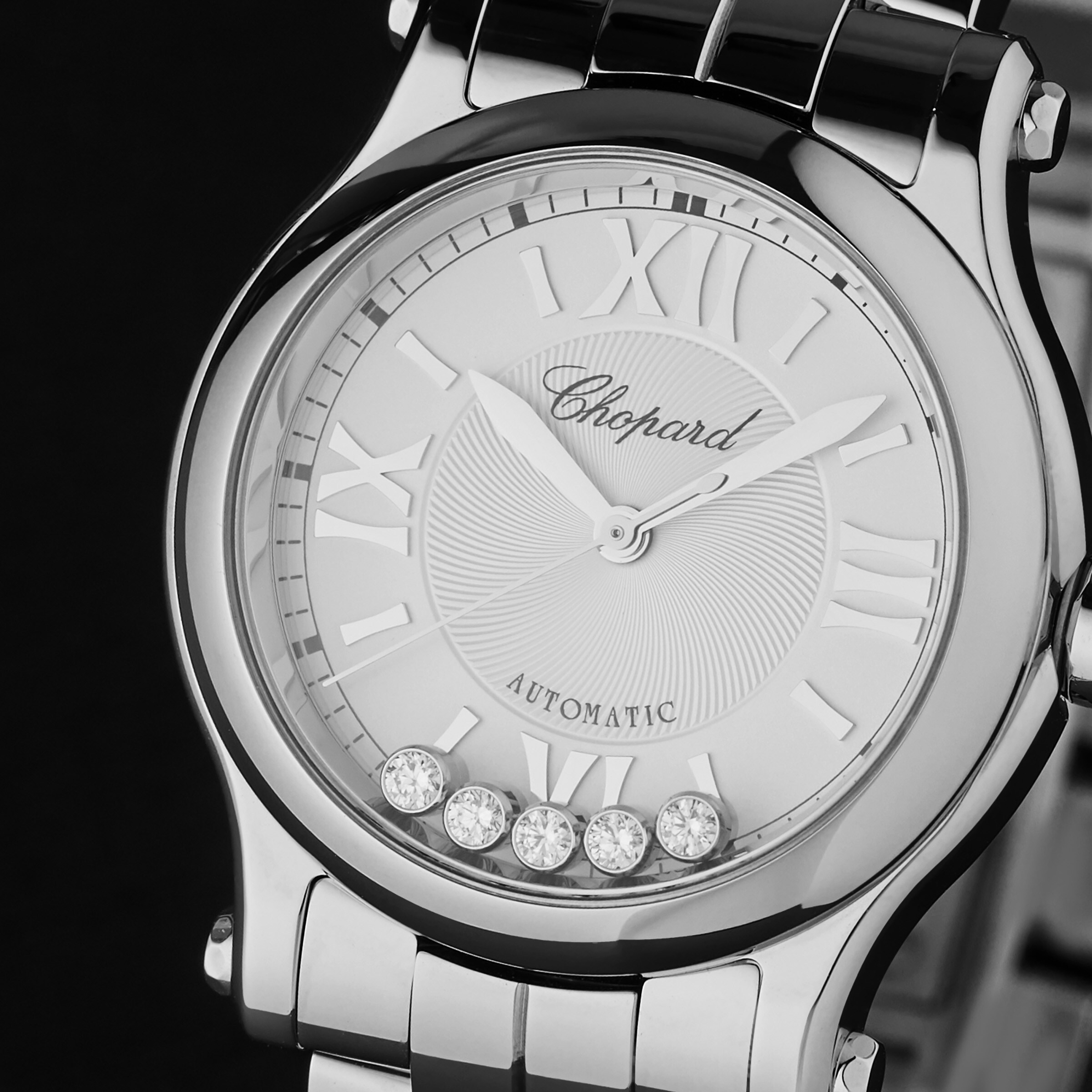 Replica Chopard Happy Sport Automatic Ladies details 278573-3012