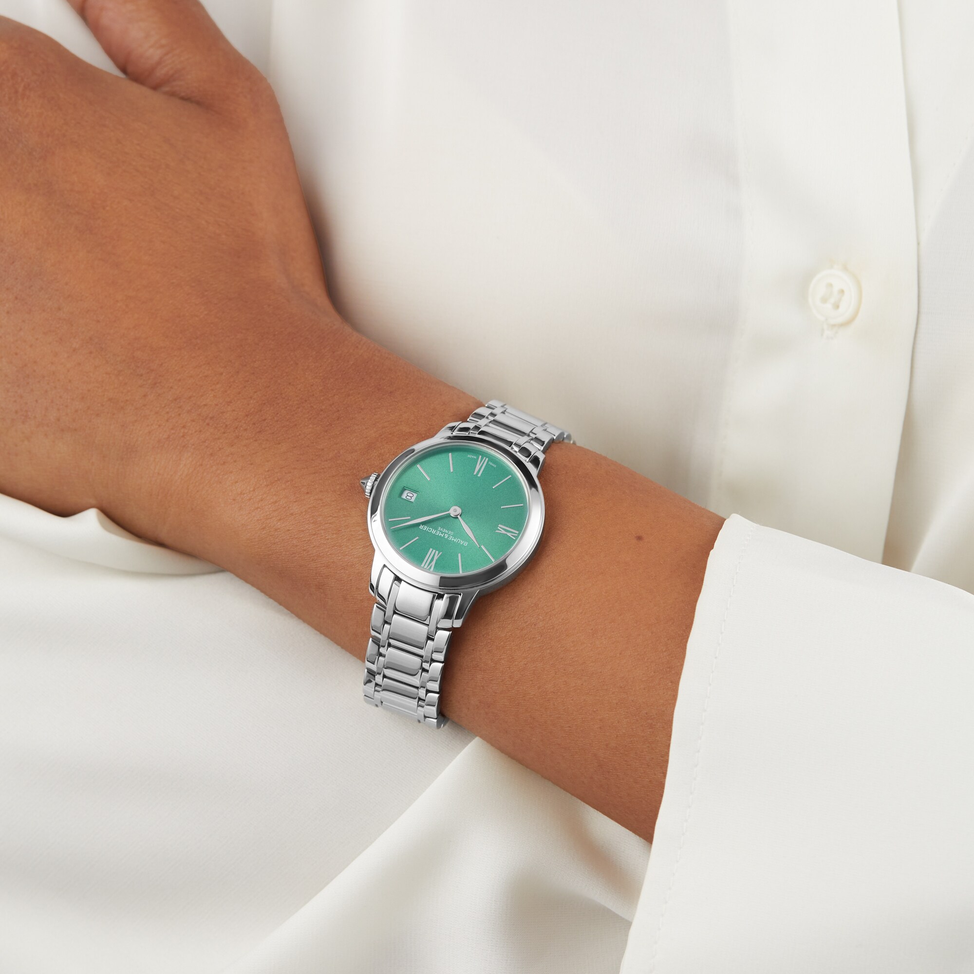 Replica Baume & Mercier Classima 31mm Ladies details - Green M0A10609