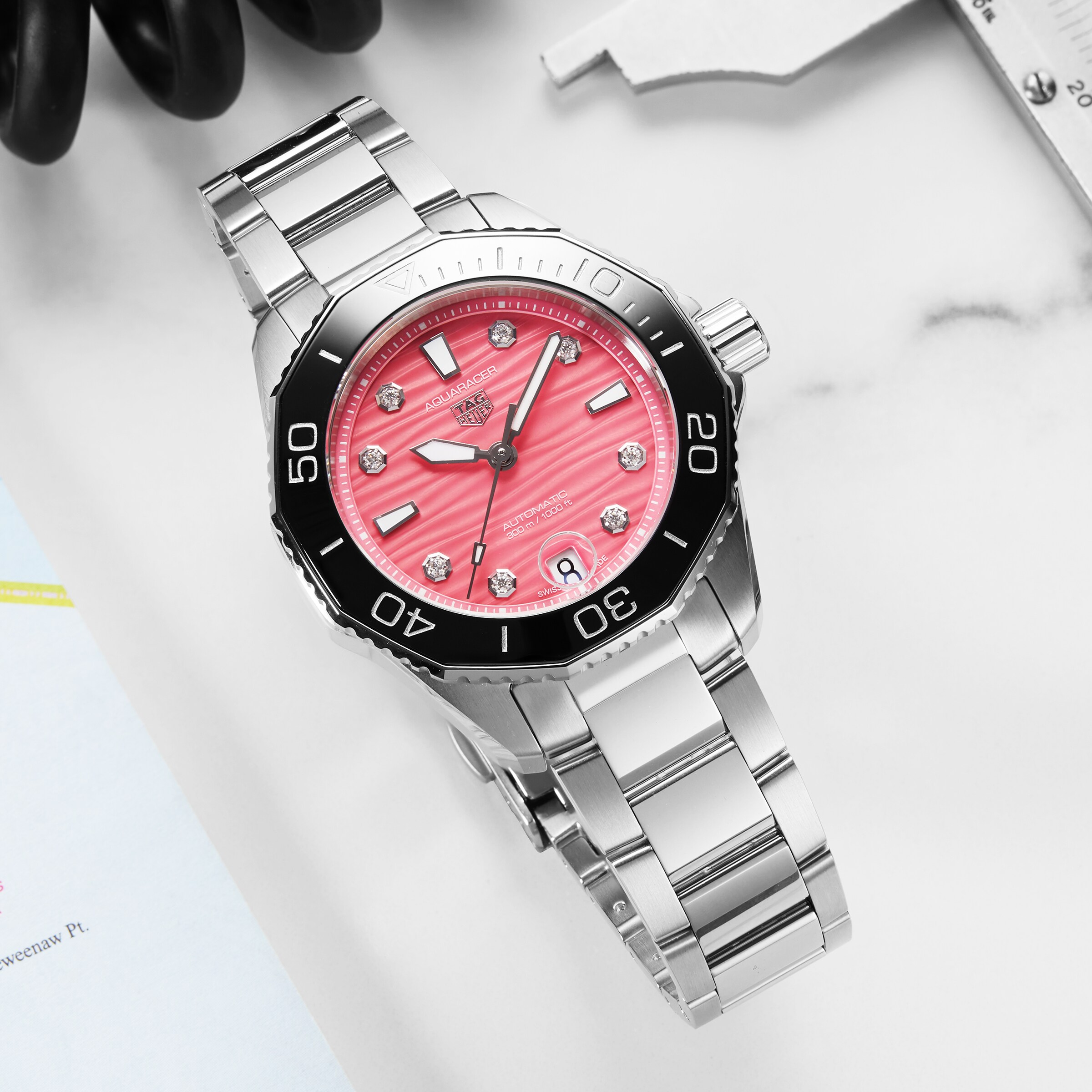 Replica TAG Heuer Aquaracer Professional 300 36mm Ladies details WBP231J.BA0618 8 Replica TAG Heuer Aquaracer Professional 300 36mm Ladies details WBP231J.BA0618
