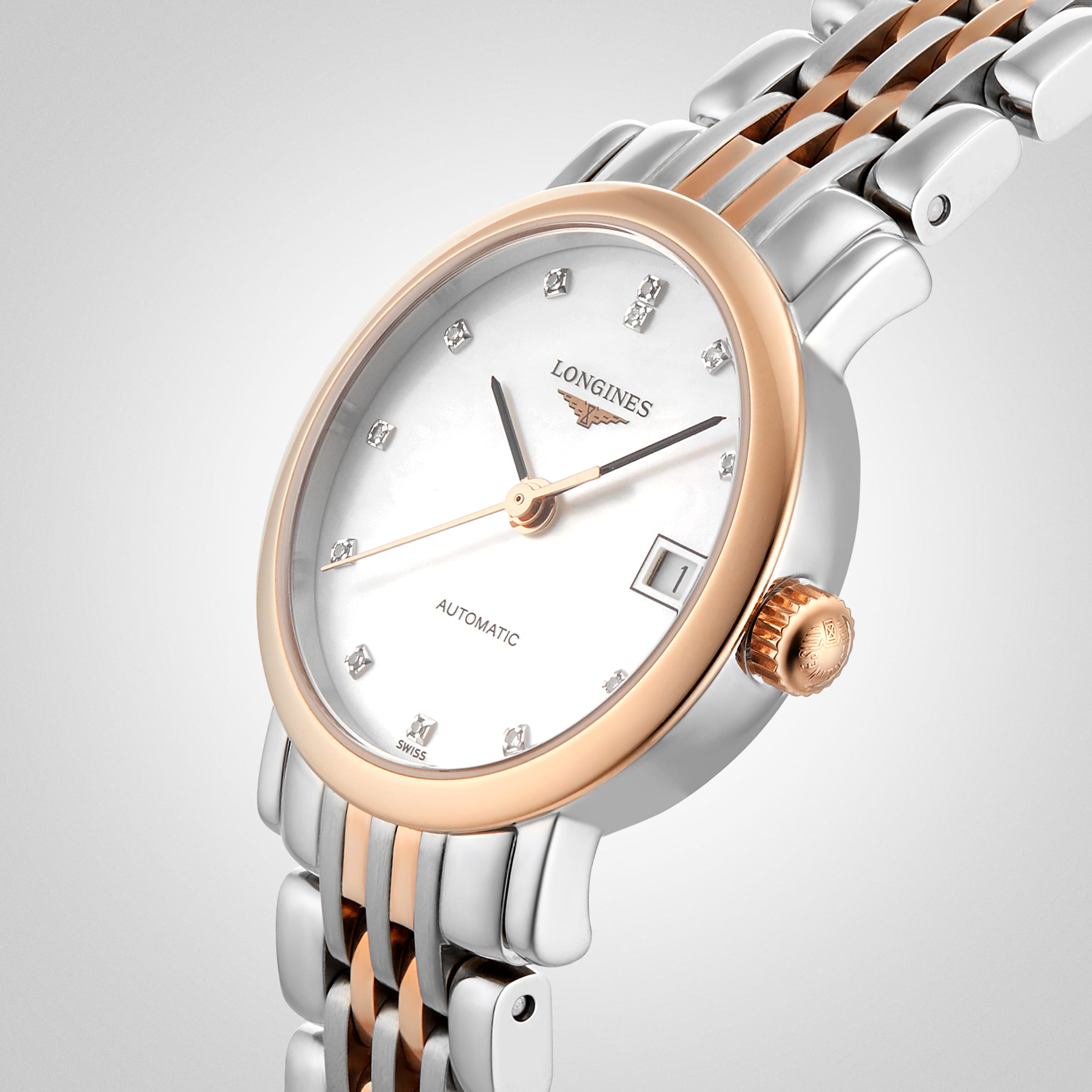 Replica Longines Elegant 25.5mm Diamond Automatic Ladies details L43095877 8 Replica Longines Elegant 25.5mm Diamond Automatic Ladies details L43095877