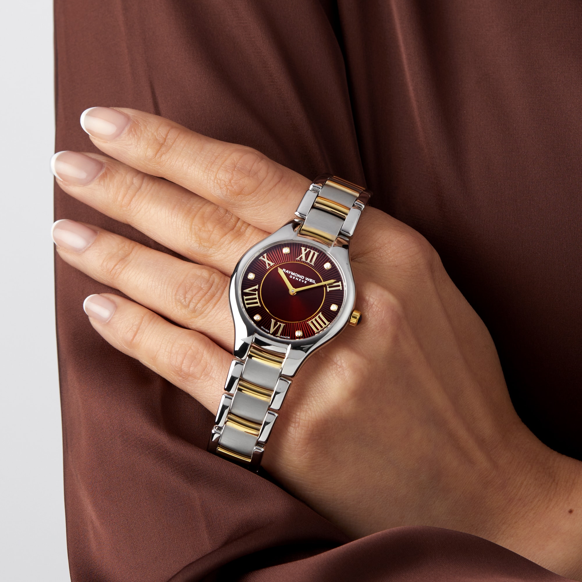 Replica Raymond Weil Noemia Ladies details 32mm Red Dial 5132-STP-00456 8 Replica Raymond Weil Noemia Ladies details 32mm Red Dial 5132-STP-00456