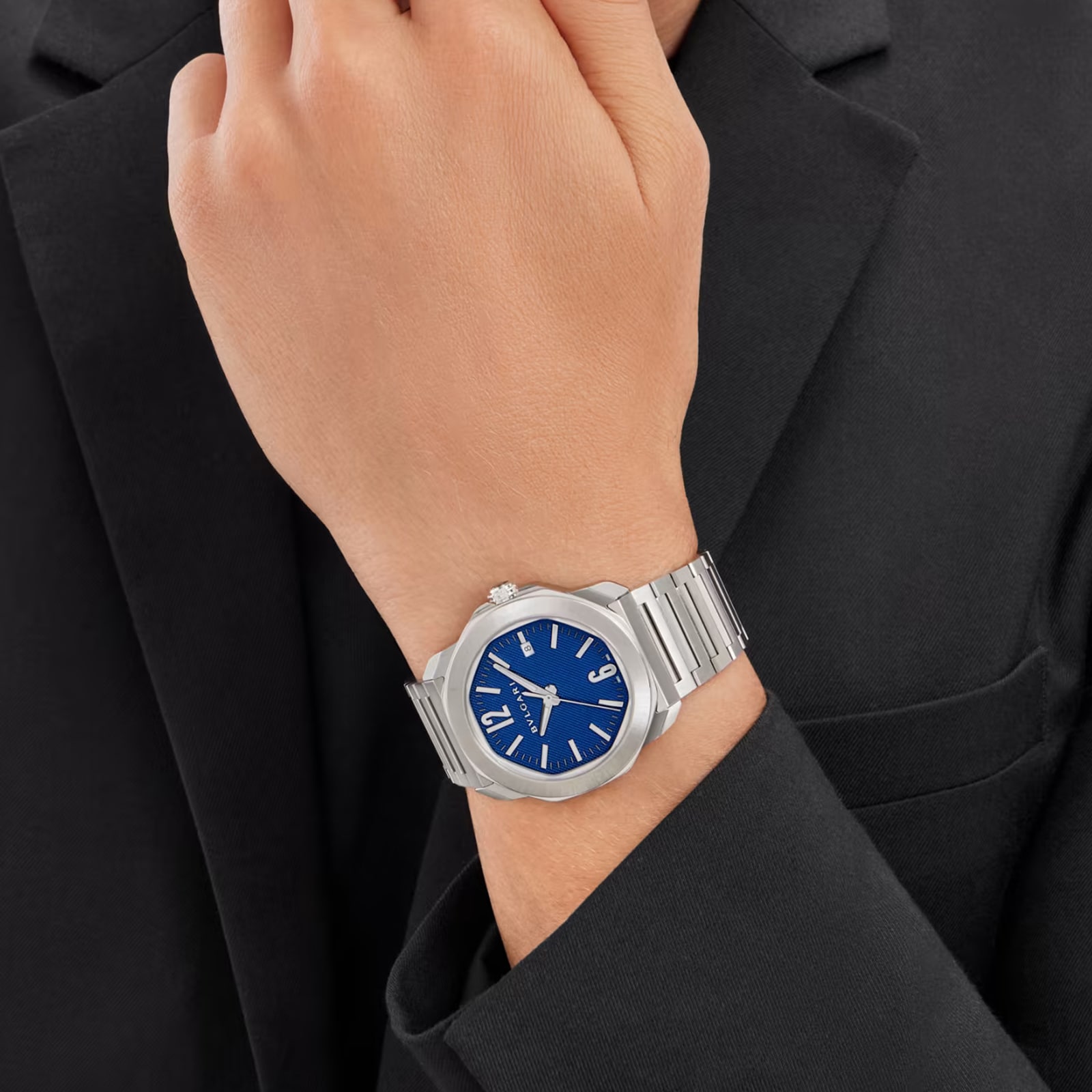 Replica Bvlgari Octo Roma 41mm Mens details Blue 103739 8 Replica Bvlgari Octo Roma 41mm Mens details Blue 103739
