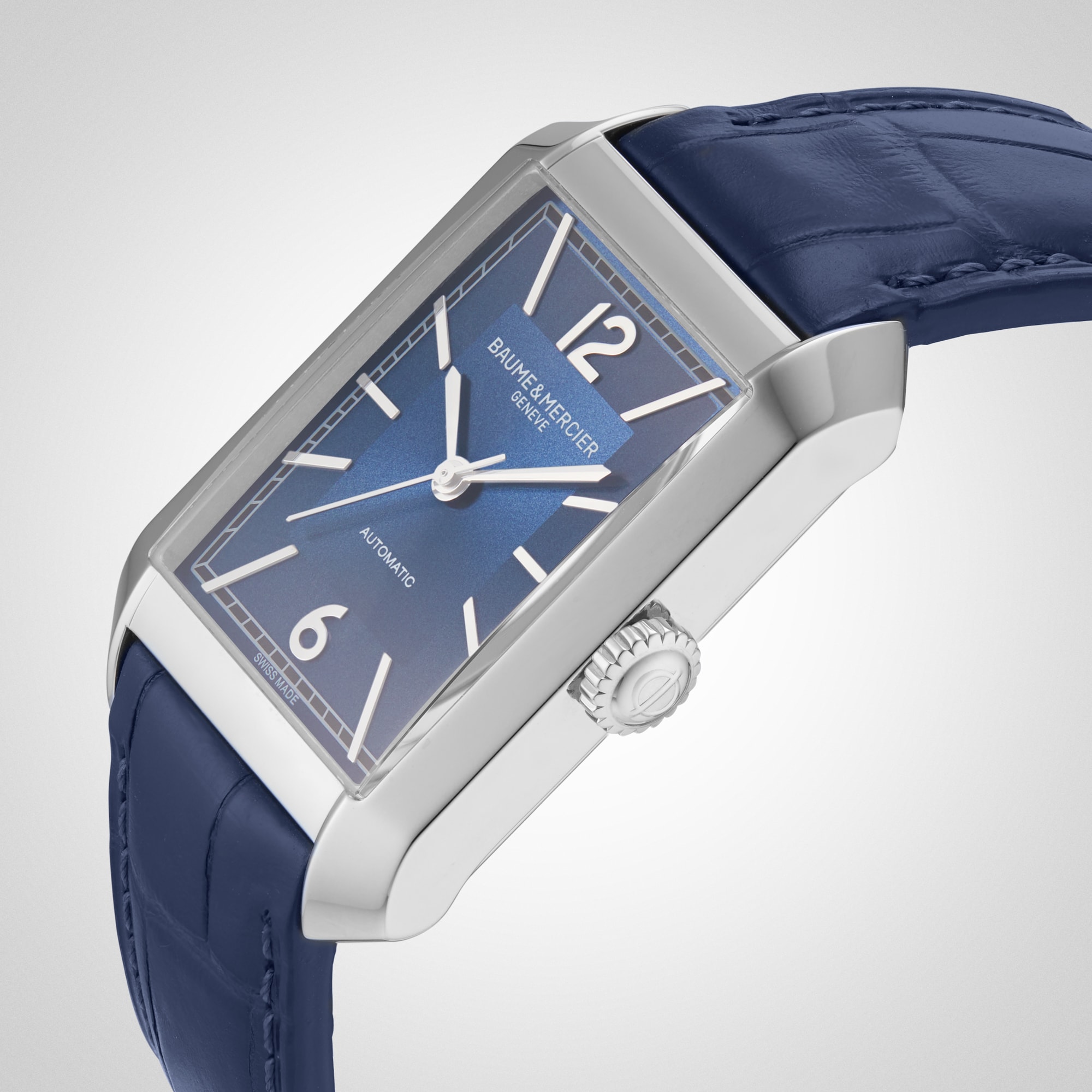 Replica Baume & Mercier Hampton Automatic 43mm X 27mm details Blue BM0A10732