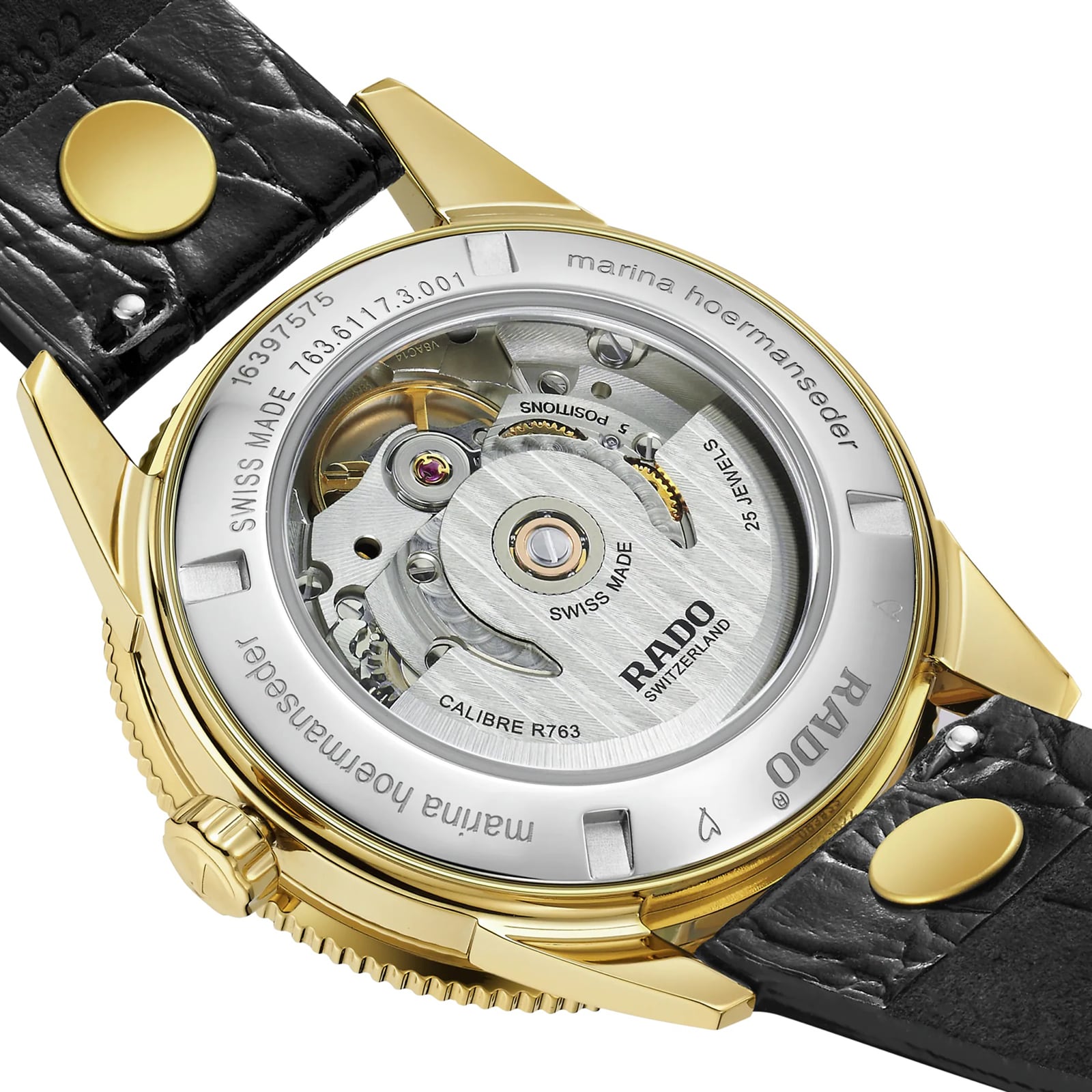 Replica Rado Captain Cook X Marina Hoermanseder Heartbeat 37mm Ladies details R32117708 8 Replica Rado Captain Cook X Marina Hoermanseder Heartbeat 37mm Ladies details R32117708