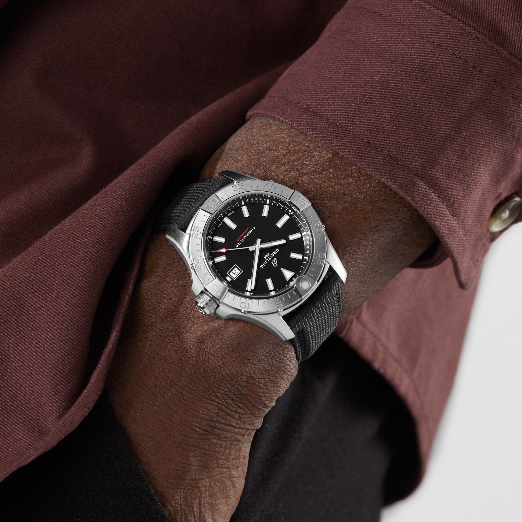 Replica Breitling Avenger Automatic 42mm Mens details Black Leather A17328101B1X1 8 Replica Breitling Avenger Automatic 42mm Mens details Black Leather A17328101B1X1