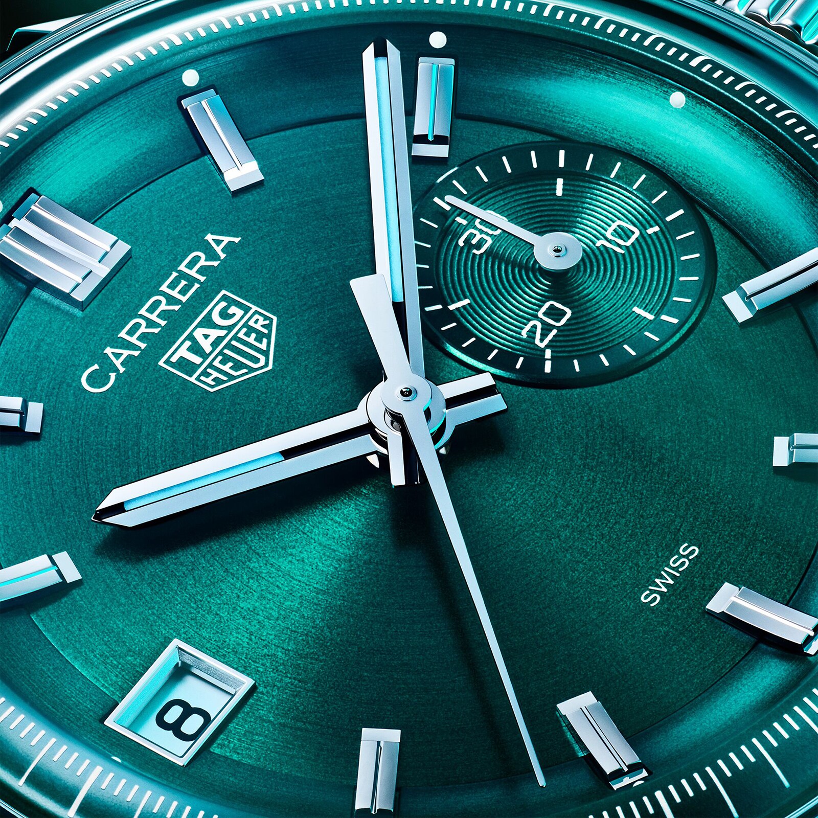 Replica TAG Heuer Carrera Chronograph 39mm Mens details Green CBS2211.FC6545 8 Replica TAG Heuer Carrera Chronograph 39mm Mens details Green CBS2211.FC6545