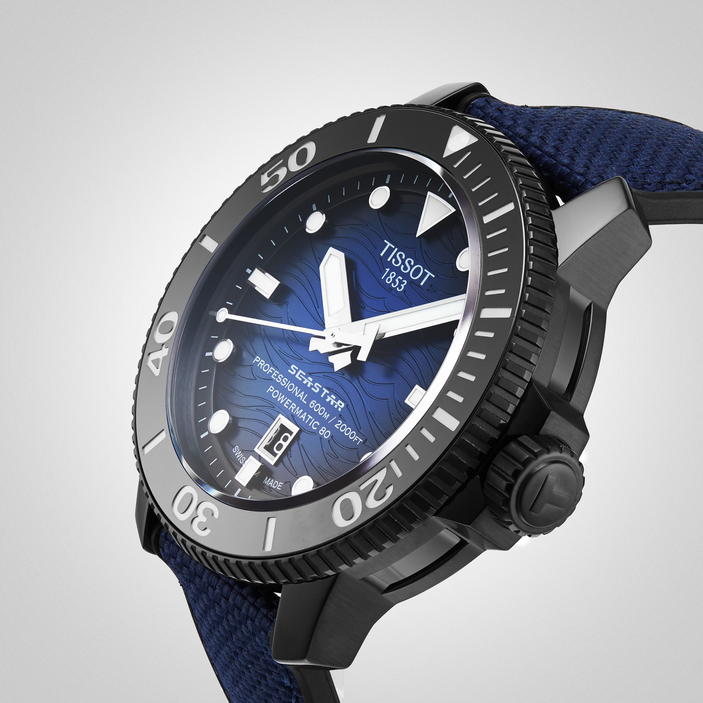 Replica Tissot Seastar 2000 Powermatic 46mm Mens details T1206073704100