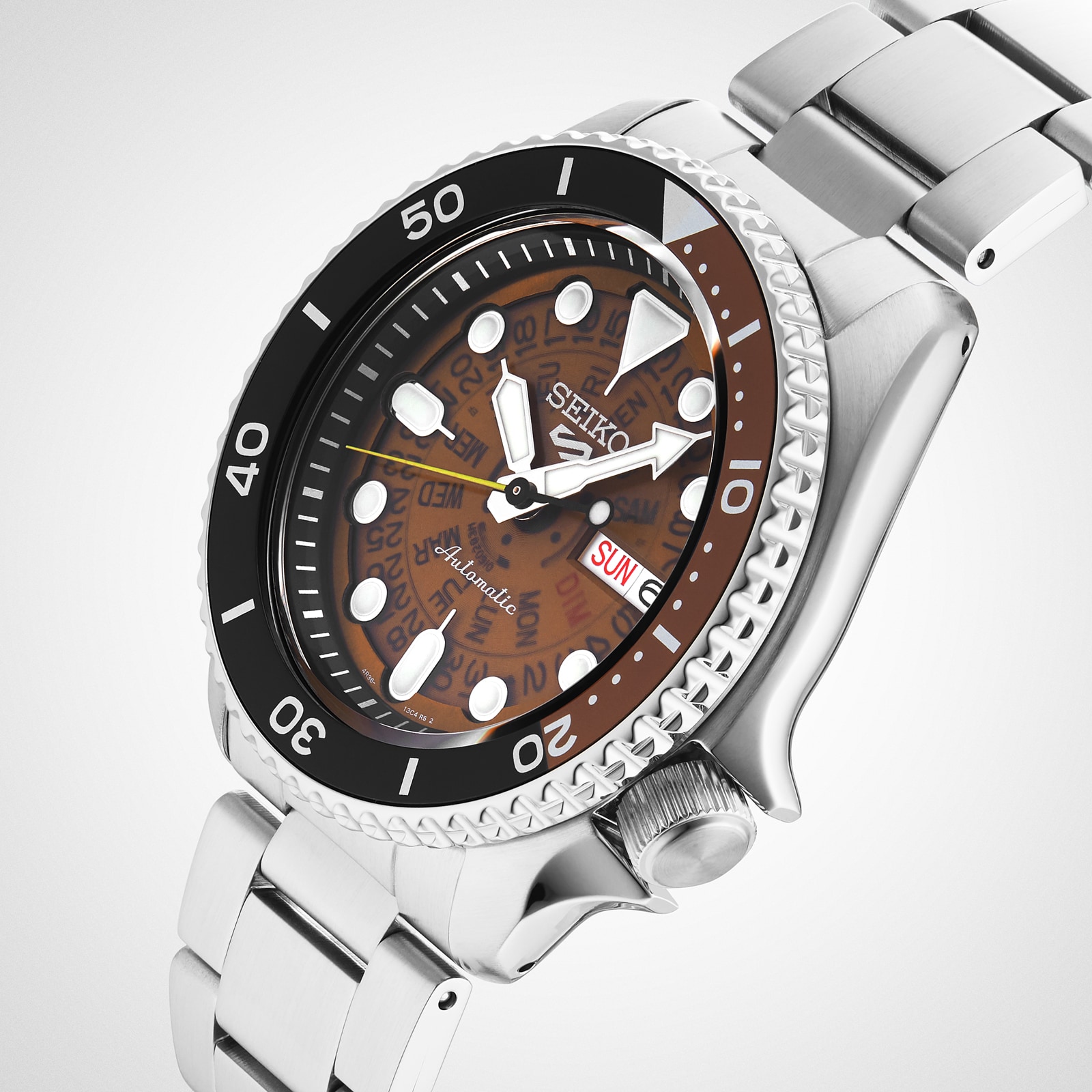 Replica Seiko 5 Sports SKKX Skeleton Style 42.5mm Mens details - Orange SRPJ47K1 9 Replica Seiko 5 Sports SKKX Skeleton Style 42.5mm Mens details - Orange SRPJ47K1
