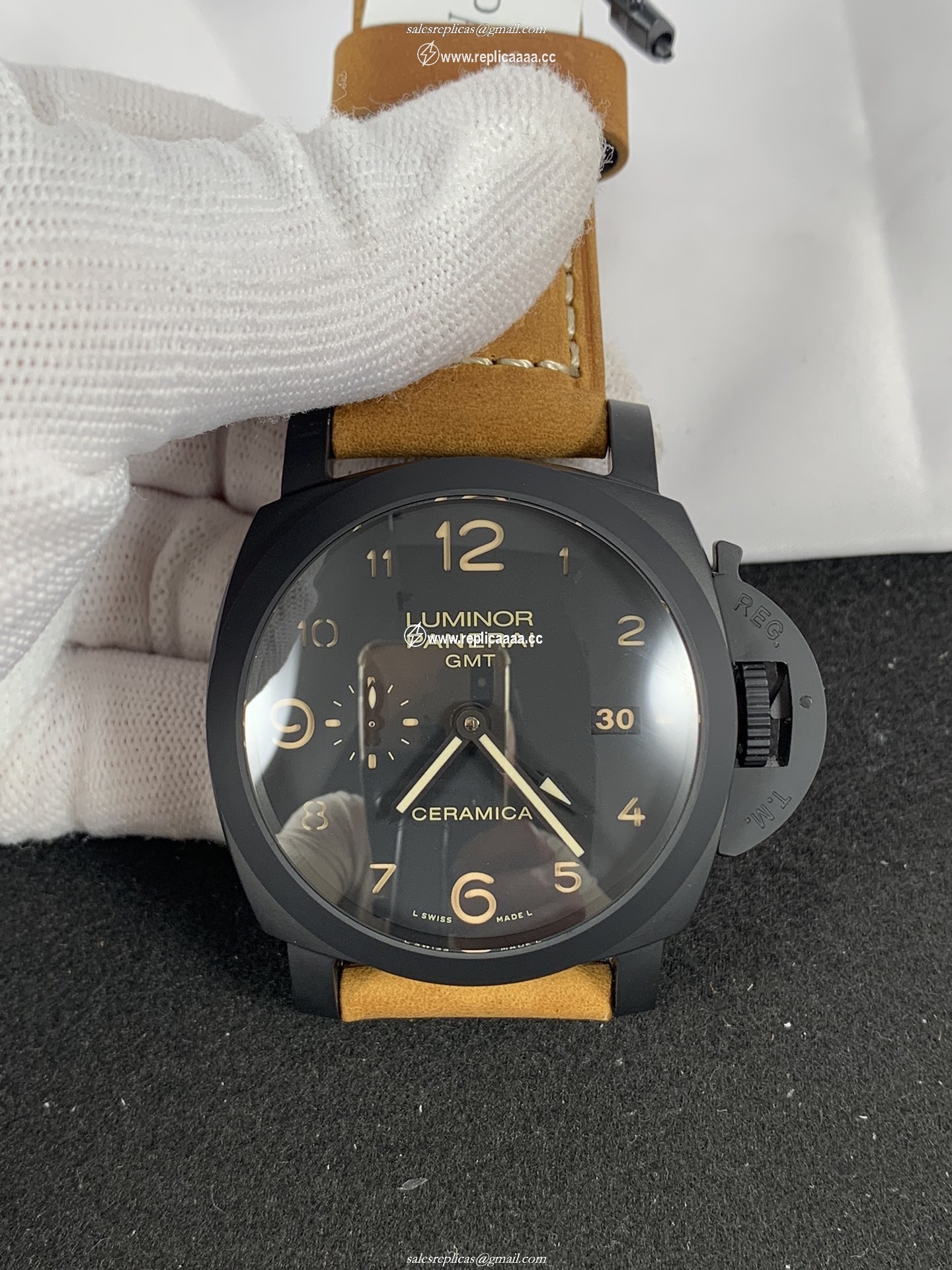 Panerai Men Luminor GMT 1950 PAM144 1 Panerai Men Luminor GMT 1950 PAM144