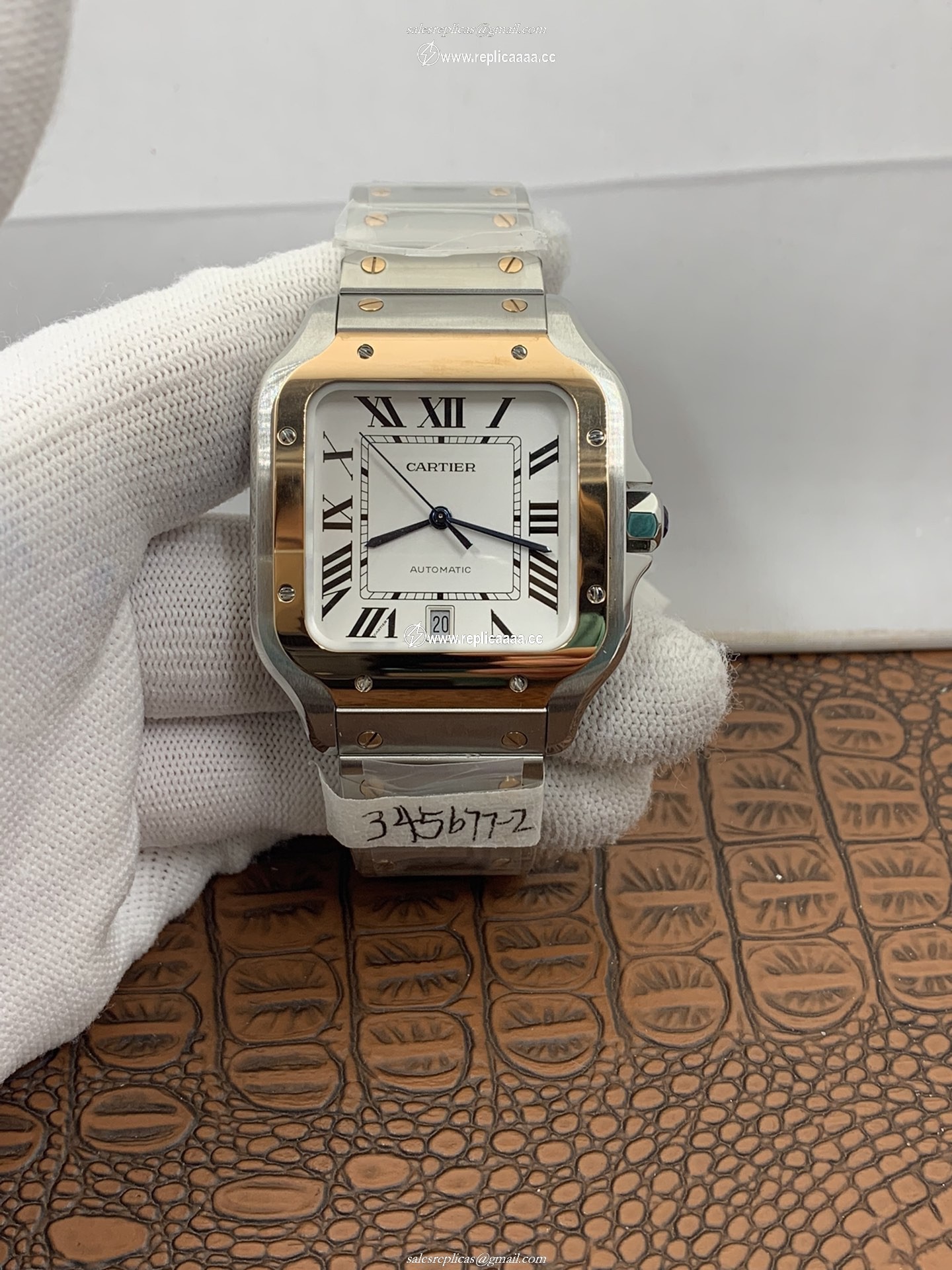 Cartier Mens Santos De Cartier W2SA0007 1 Cartier Mens Santos De Cartier W2SA0007