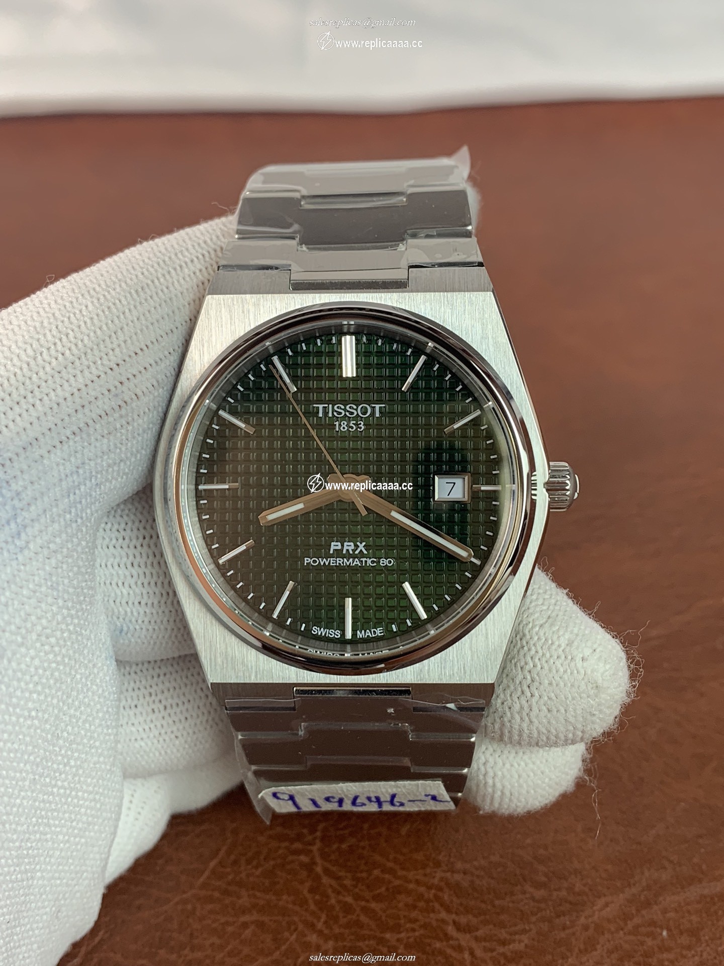 Tissot Men T-Classic PRX Powermatic 80 T137.407.11.051.00 Green