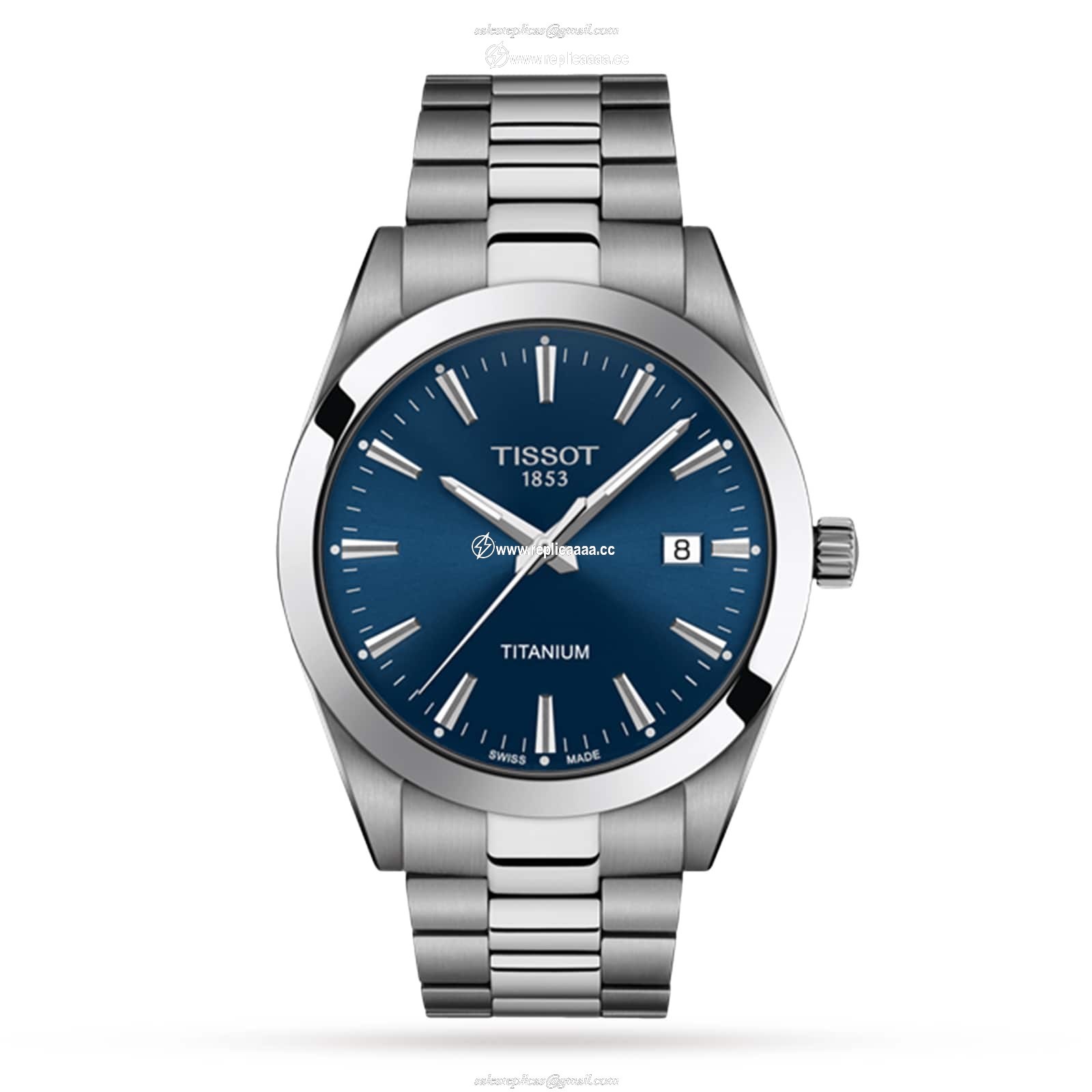 Tissot Gentleman Titanium 40mm Mens details T1274104404100