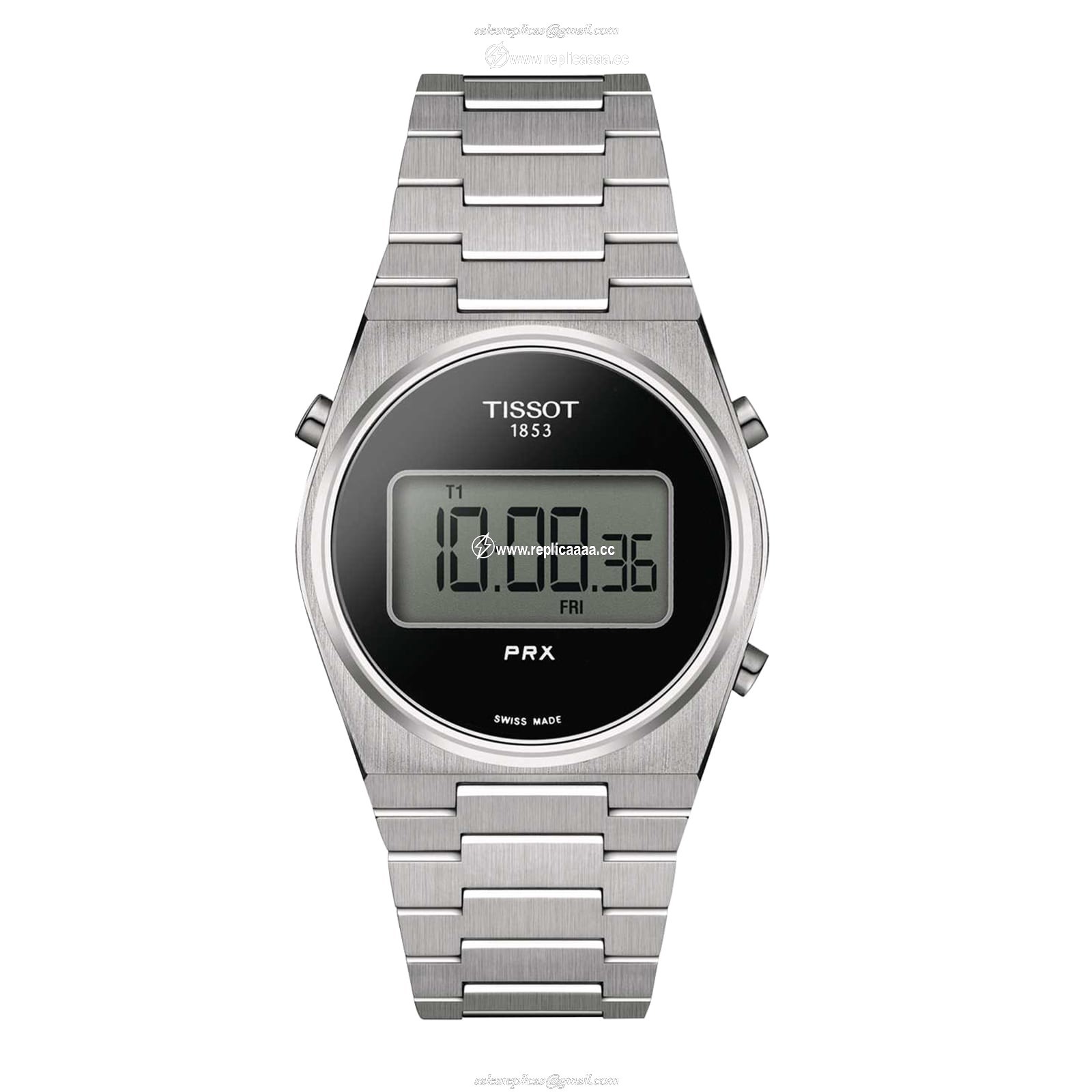 Tissot PRX Digital 35mm Unisex details Black T1372631105000 1 Tissot PRX Digital 35mm Unisex details Black T1372631105000