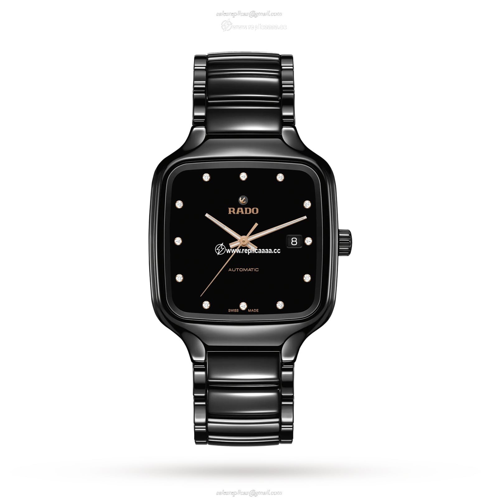 Rado True Square Automatic Diamonds 38mm Mens details R27078702
