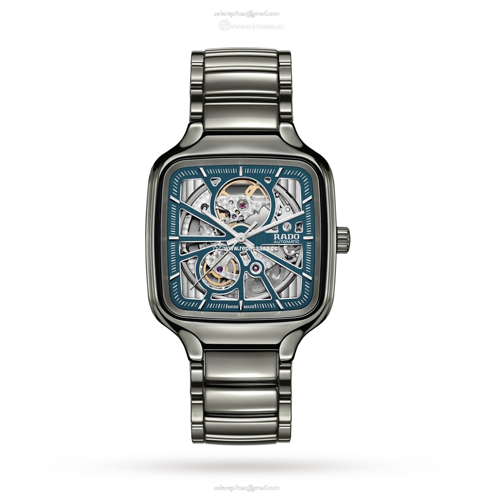 Rado True Square Automatic Open Heart 38mm Mens details R27083202
