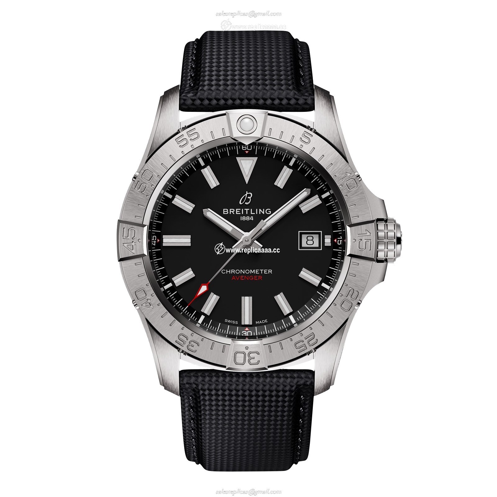 Breitling Avenger Automatic 42mm Mens details Black Leather A17328101B1X1 1 Breitling Avenger Automatic 42mm Mens details Black Leather A17328101B1X1