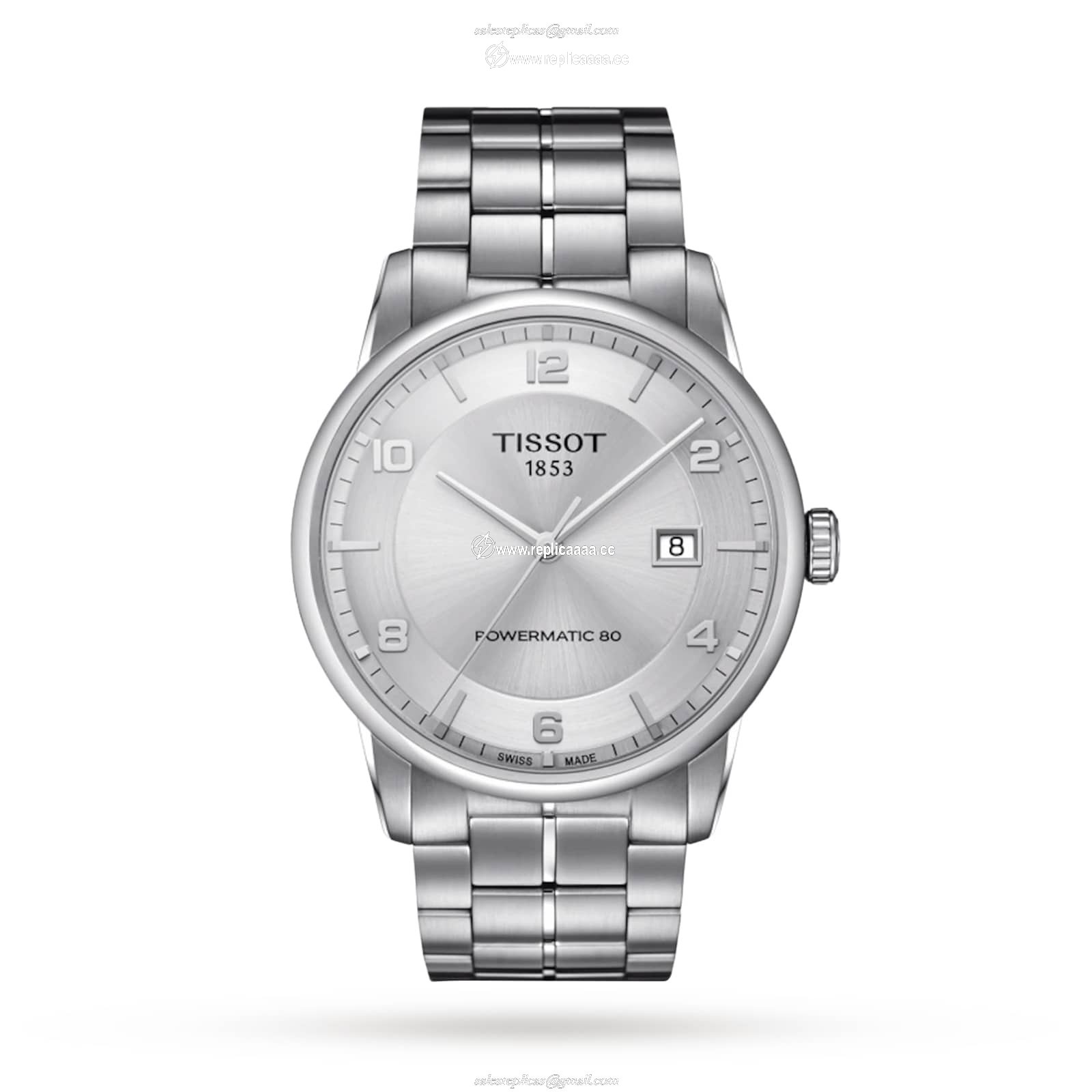 Tissot T-Classic Luxury Powermatic 80 41mm Mens details Silver T0864071103700 1 Tissot T-Classic Luxury Powermatic 80 41mm Mens details Silver T0864071103700