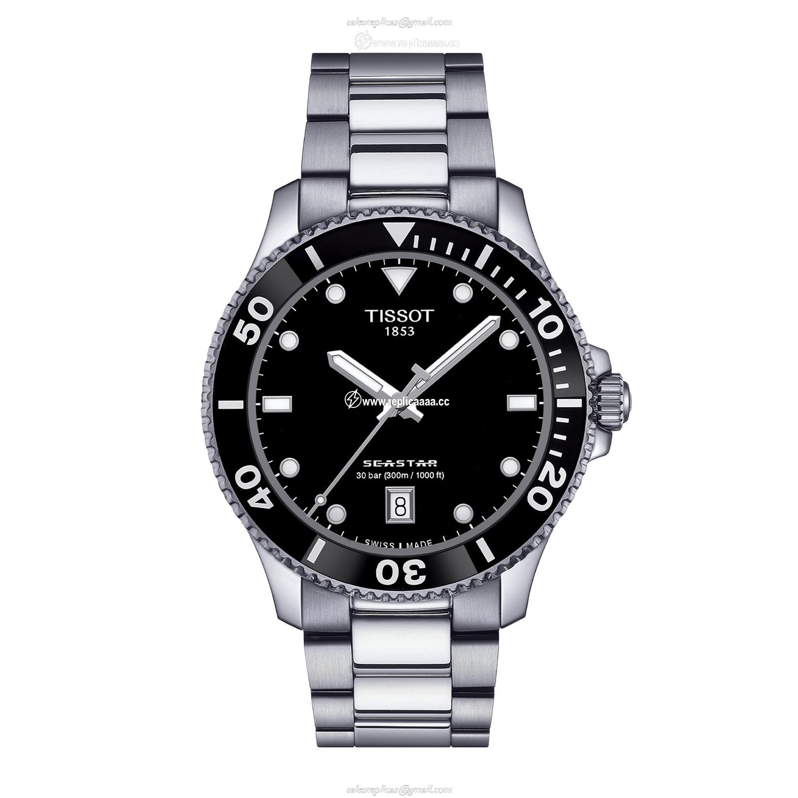 Tissot Seastar 1000 40mm Mens details Black T1204101105100 1 Tissot Seastar 1000 40mm Mens details Black T1204101105100