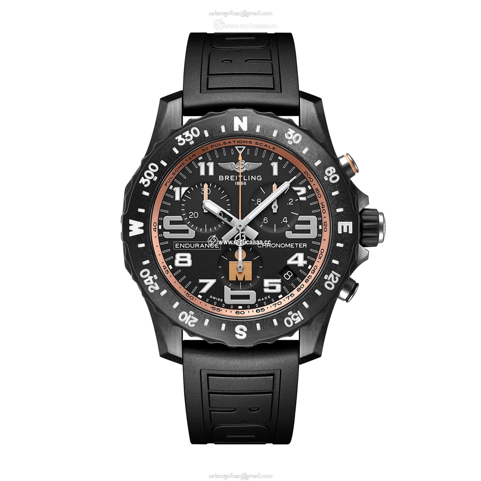 Breitling Endurance Pro X Iron Man Finisher 44mm Mens details Black X823101B1B1S1 1 Breitling Endurance Pro X Iron Man Finisher 44mm Mens details Black X823101B1B1S1