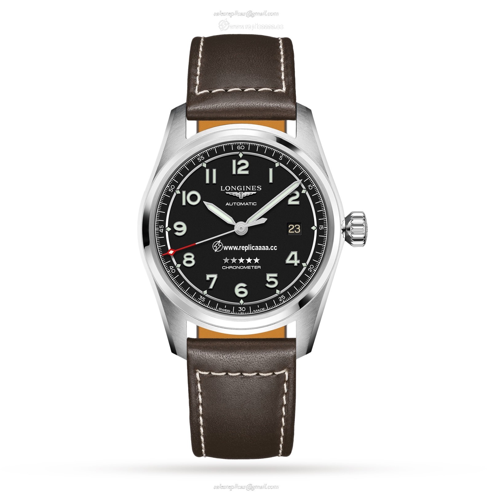 Longines Spirit 40mm Mens details L38104530