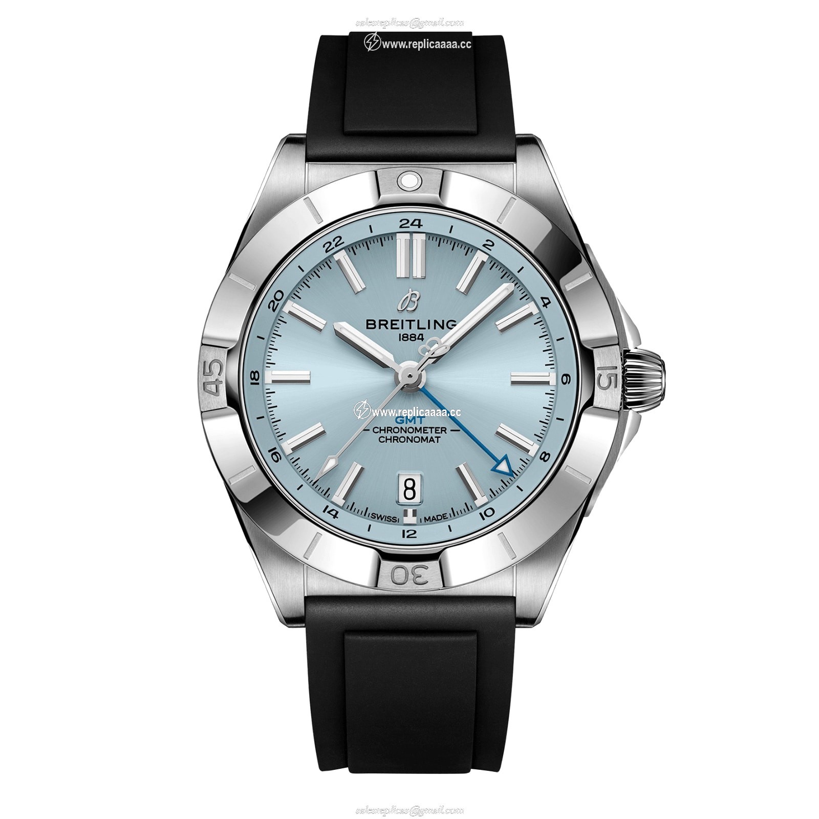 Breitling Chronomat Automatic GMT 40mm Mens details Blue P32398101C1S1