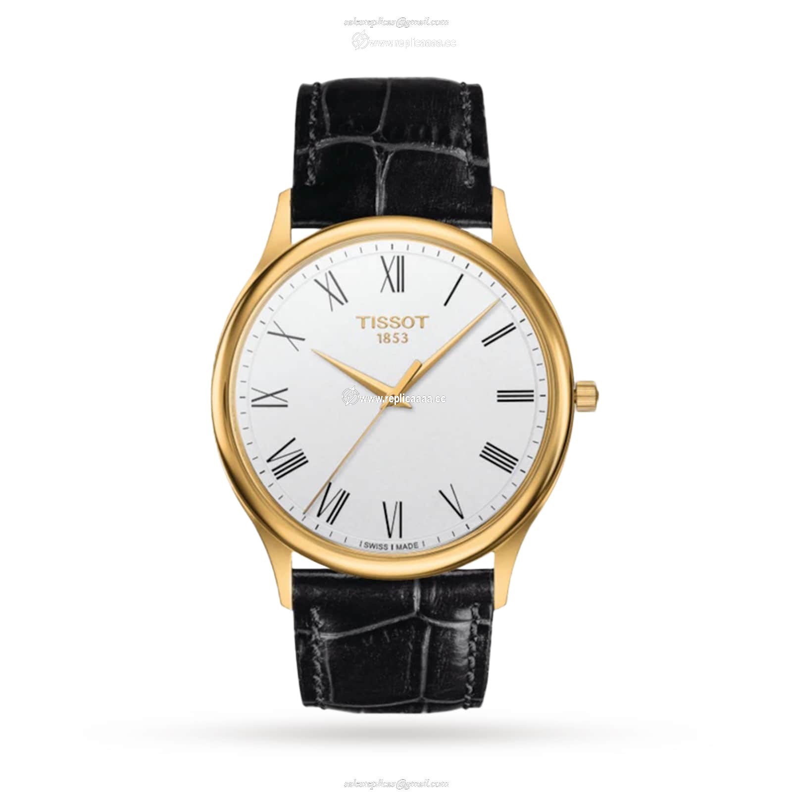 Tissot T-Gold Excellence 18K Gold 40mm Mens details White T9264101601300 1 Tissot T-Gold Excellence 18K Gold 40mm Mens details White T9264101601300