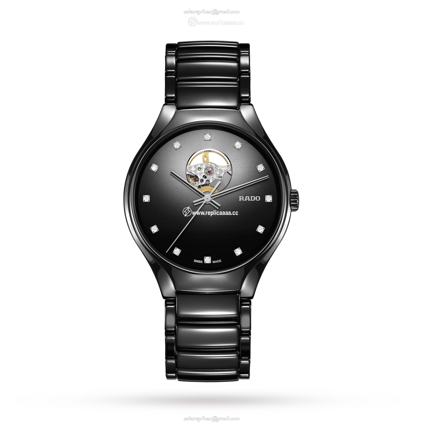 Rado True Secret Diamonds 40mm Mens details R27107732 1 Rado True Secret Diamonds 40mm Mens details R27107732