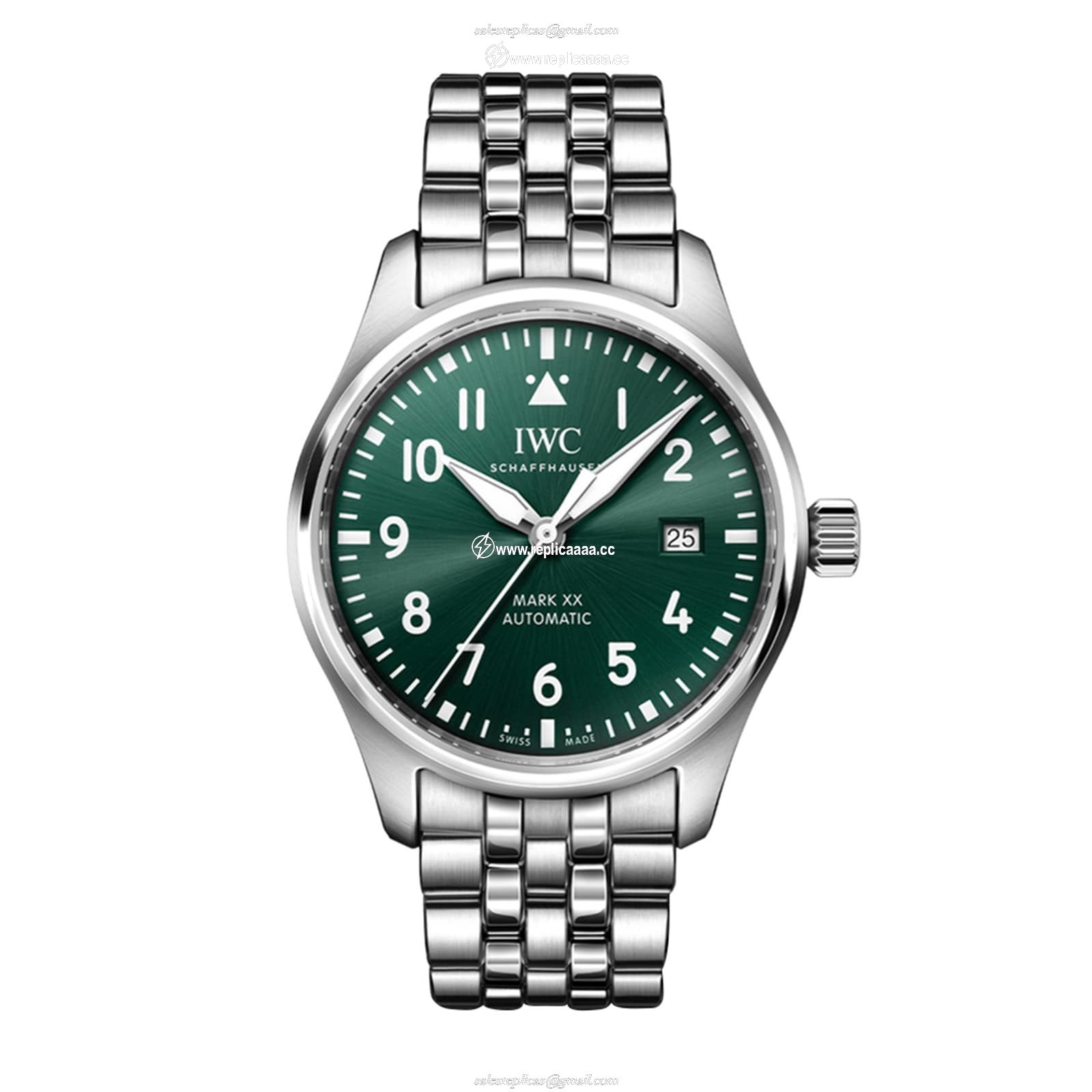 IWC Pilot's Mark XX 40mm Mens details Green IW328206