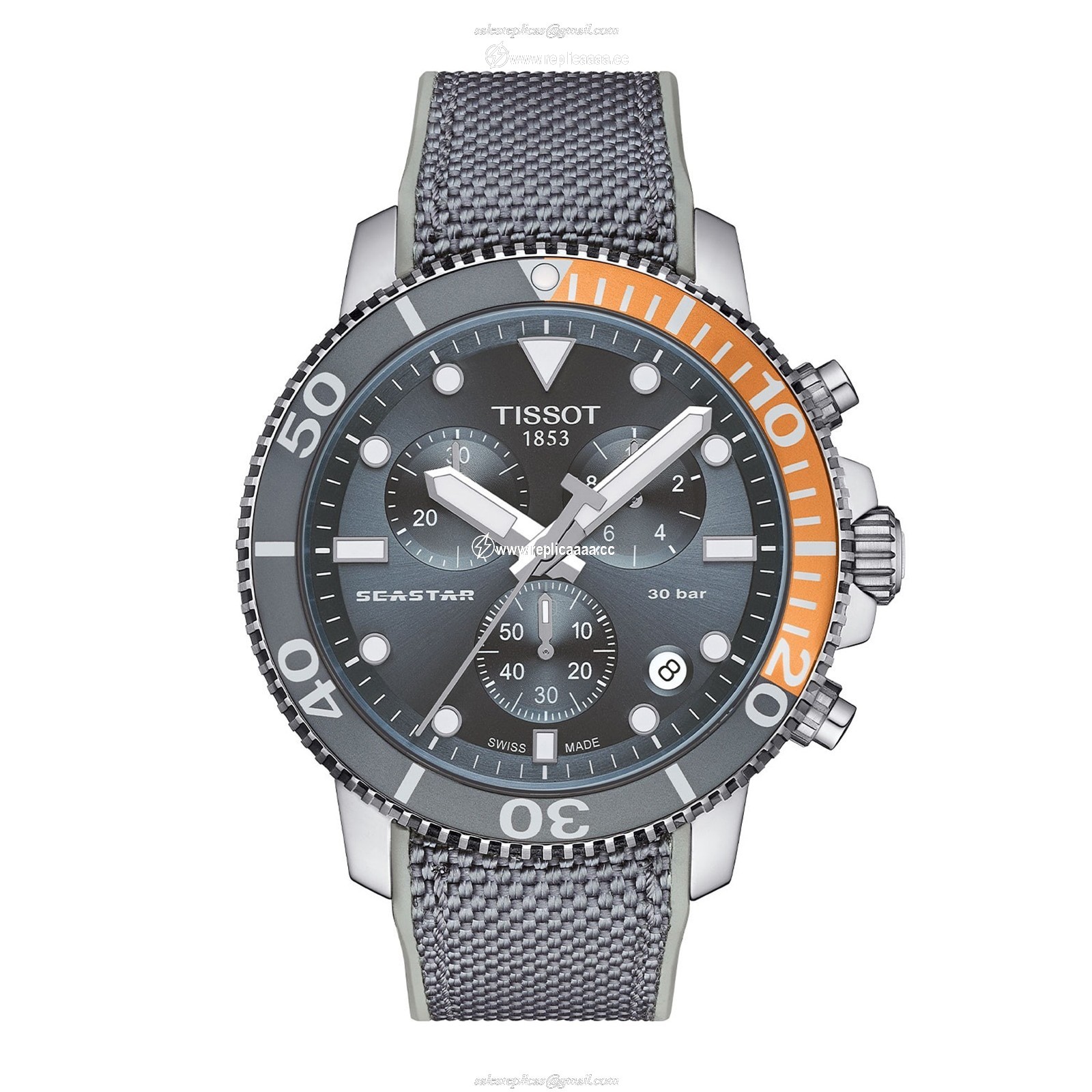 Tissot Seastar 1000 Chronograph 45.5mm Mens details T1204171708101