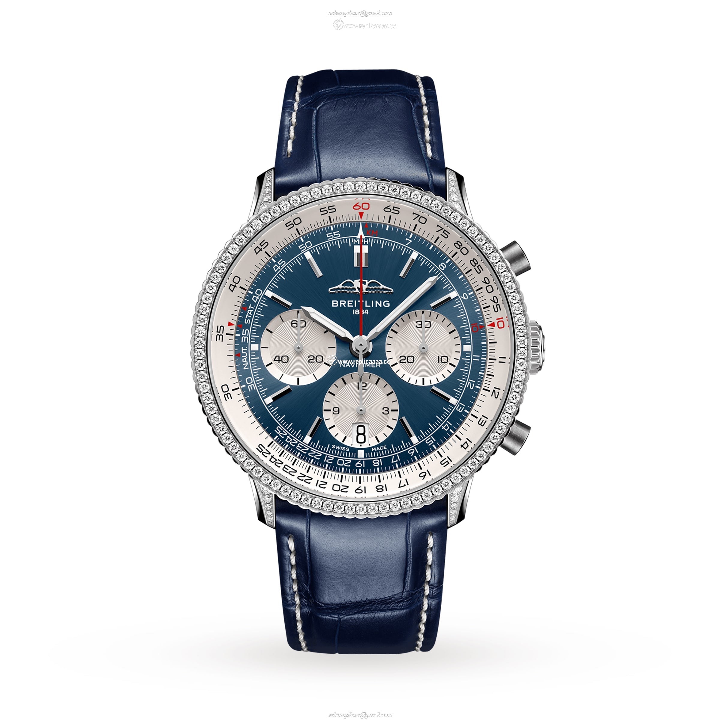 Breitling Navitimer Chronograph 41mm Mens details White Eyed Blue Dial AB0139631C1P1 1 Breitling Navitimer Chronograph 41mm Mens details White Eyed Blue Dial AB0139631C1P1