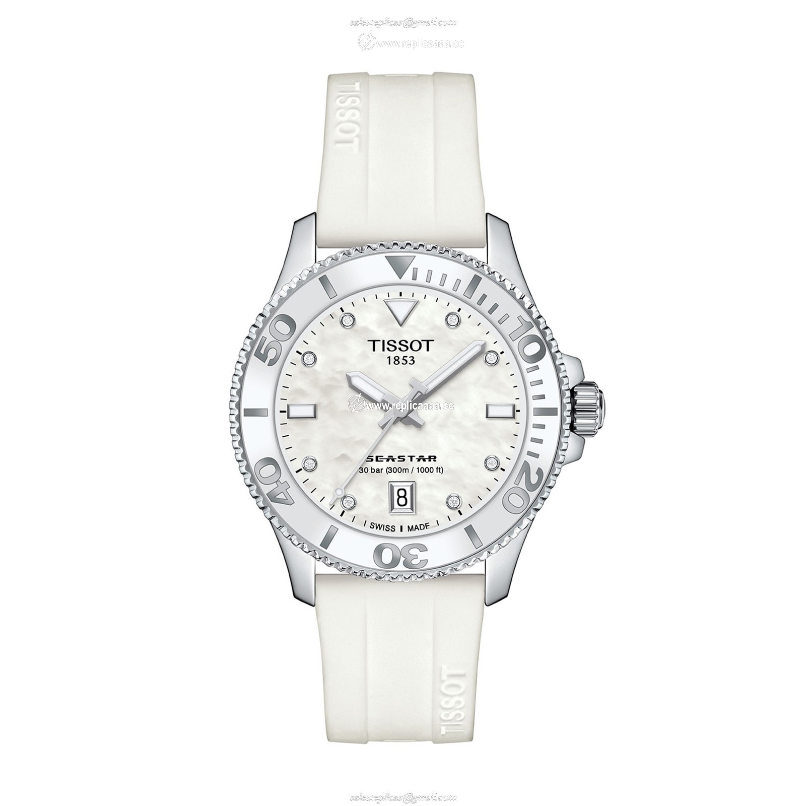 Tissot T-Sport Seastar 1000 36mm Ladies details Mother Of Pearl T1202101711600 1 Tissot T-Sport Seastar 1000 36mm Ladies details Mother Of Pearl T1202101711600